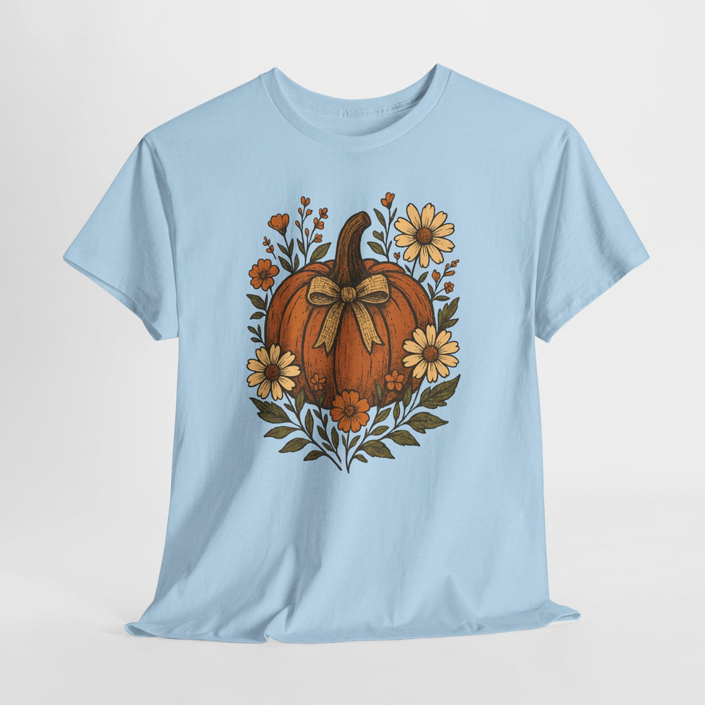 Pumpkin Daisy Unisex Cotton Tee