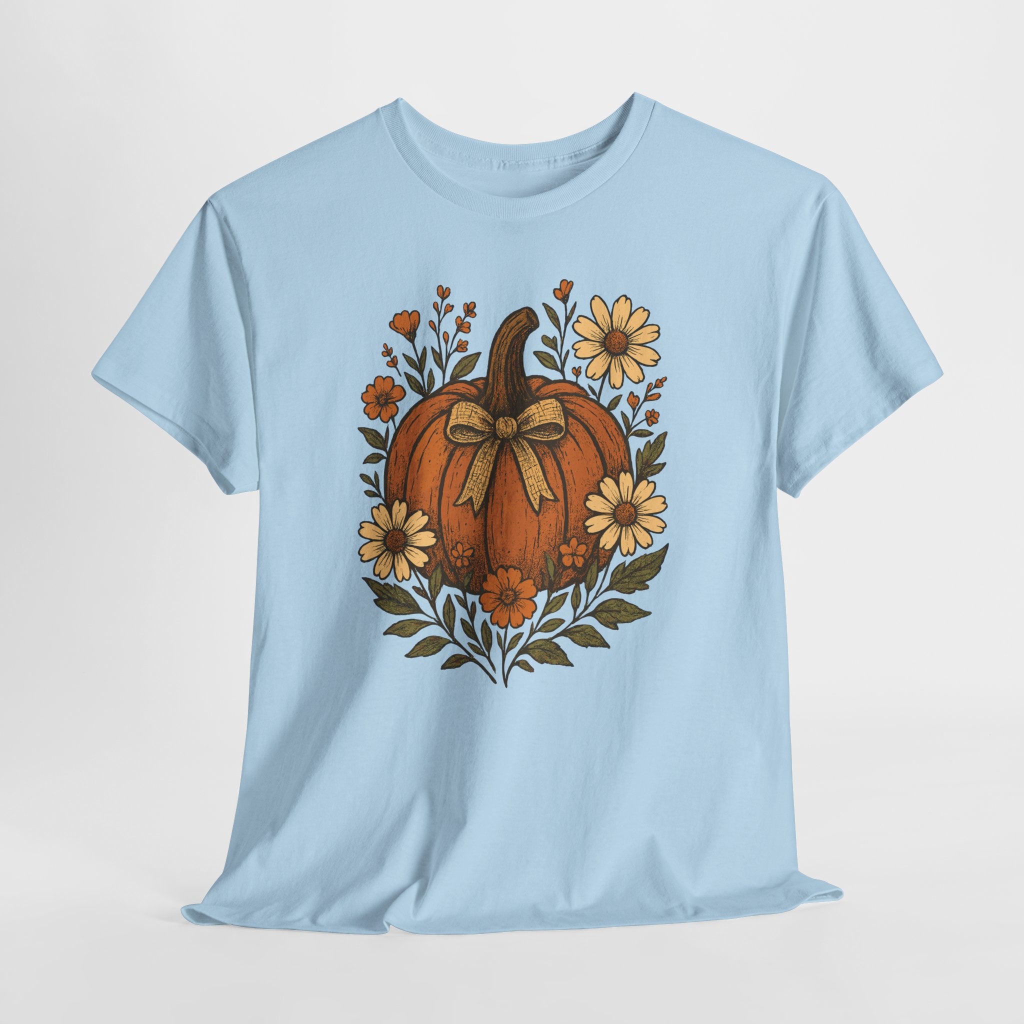 Pumpkin Daisy Unisex Cotton Tee