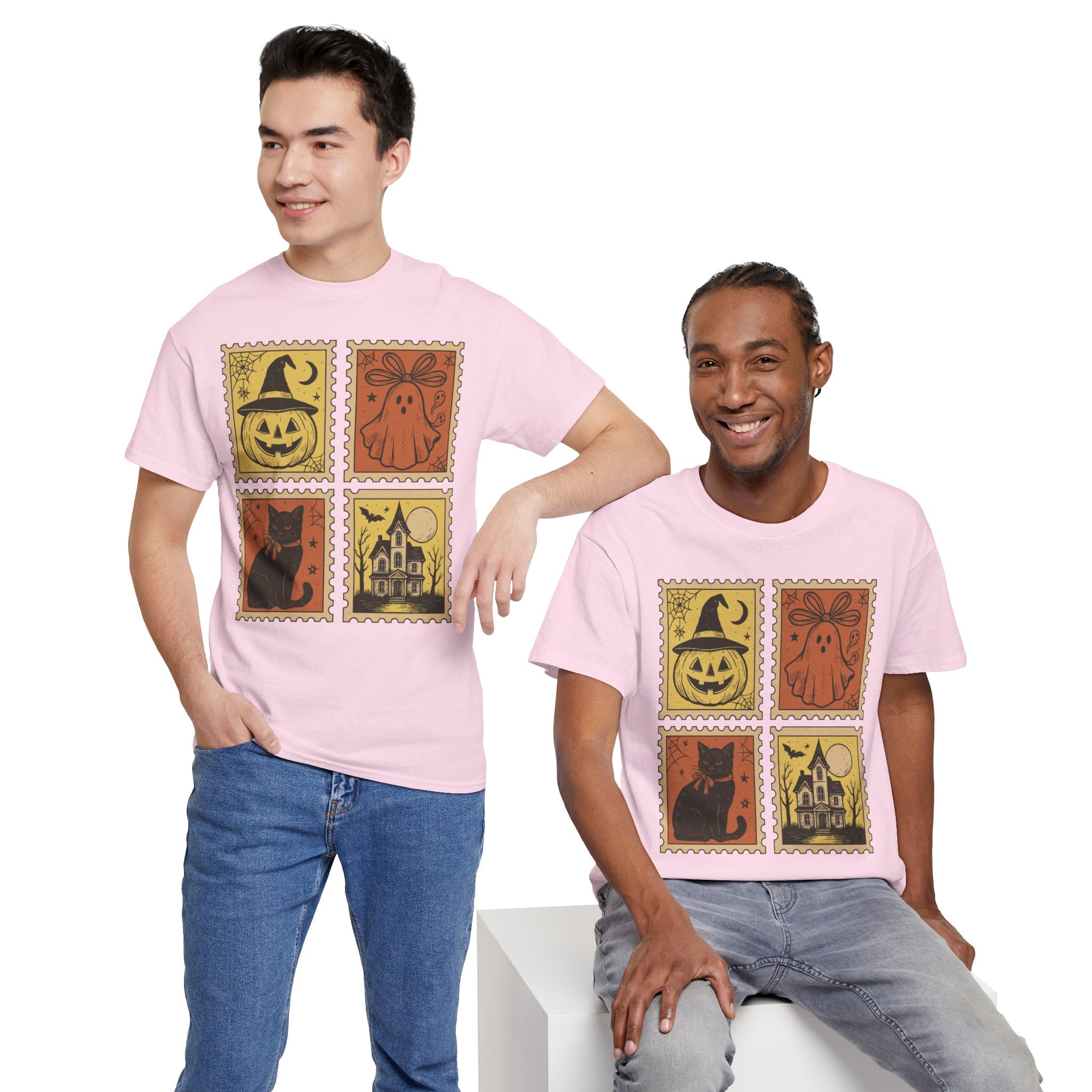 Halloween Stamp Collection Unisex Cotton Tee