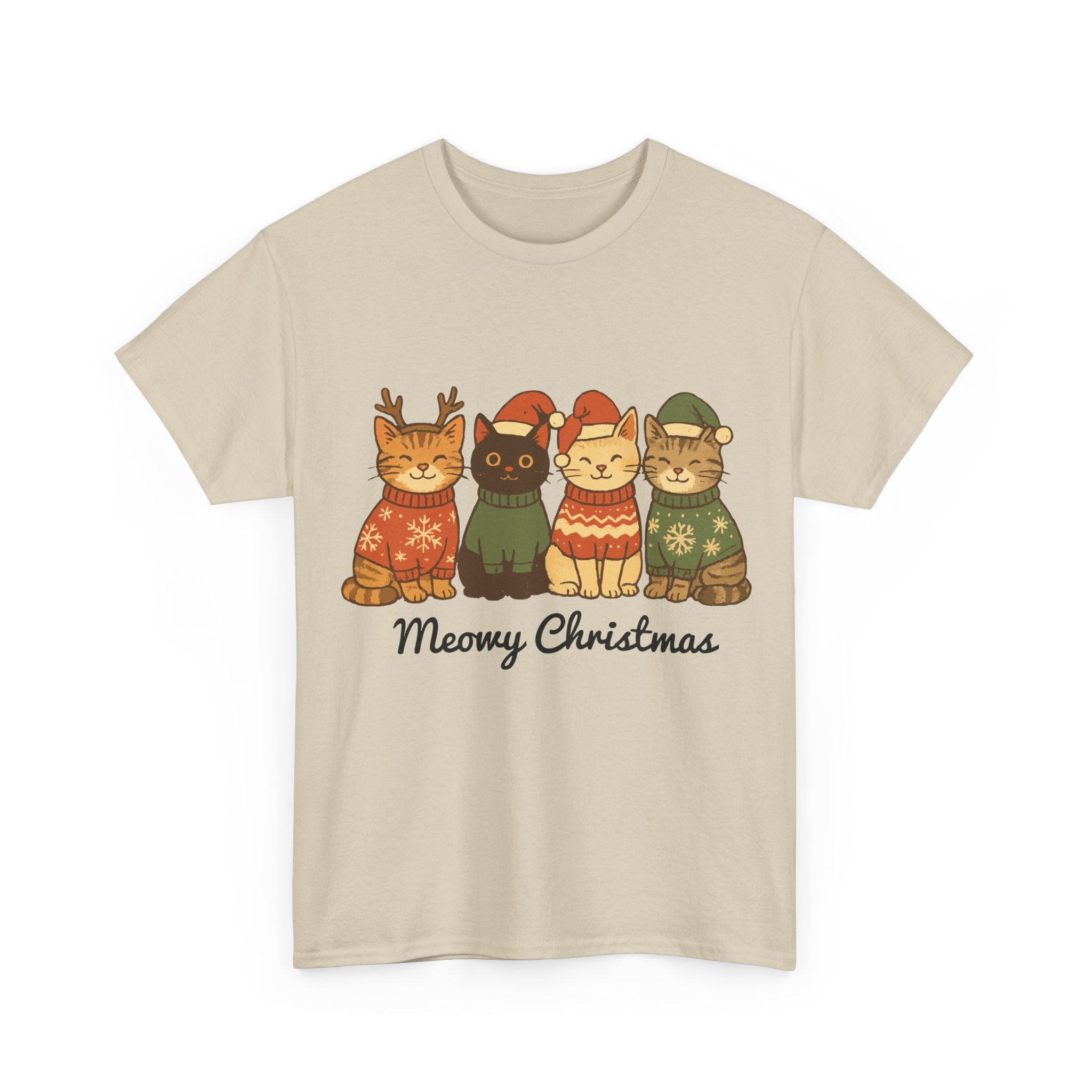 Christmas Cats Unisex Cotton Tee