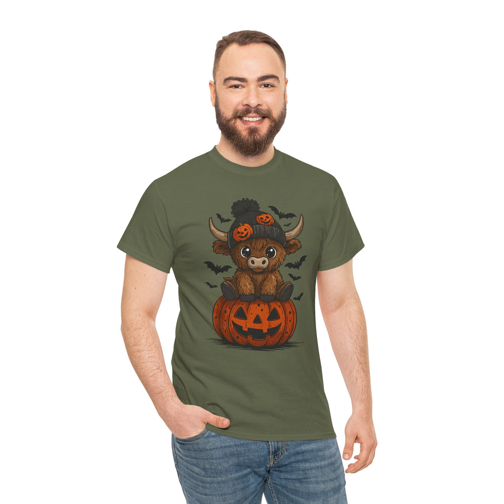Halloween Cow Unisex Cotton Tshirt
