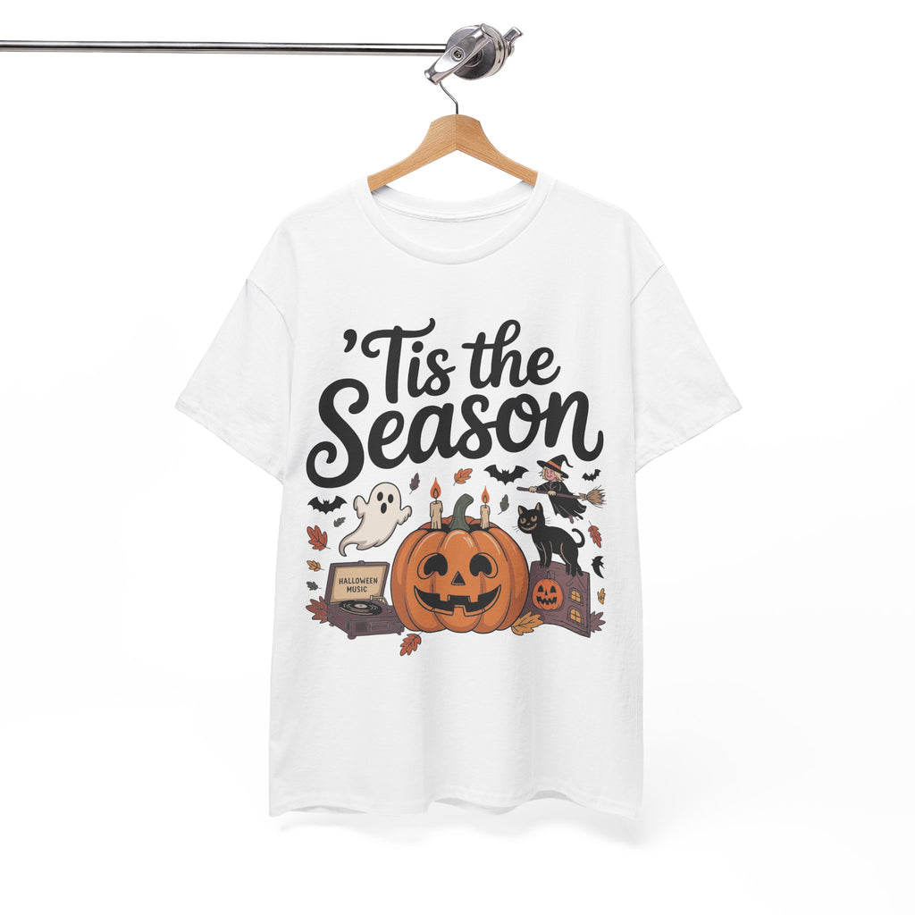 Holiday Season Unisex Cotton T-Shirt - Tis the Season Design