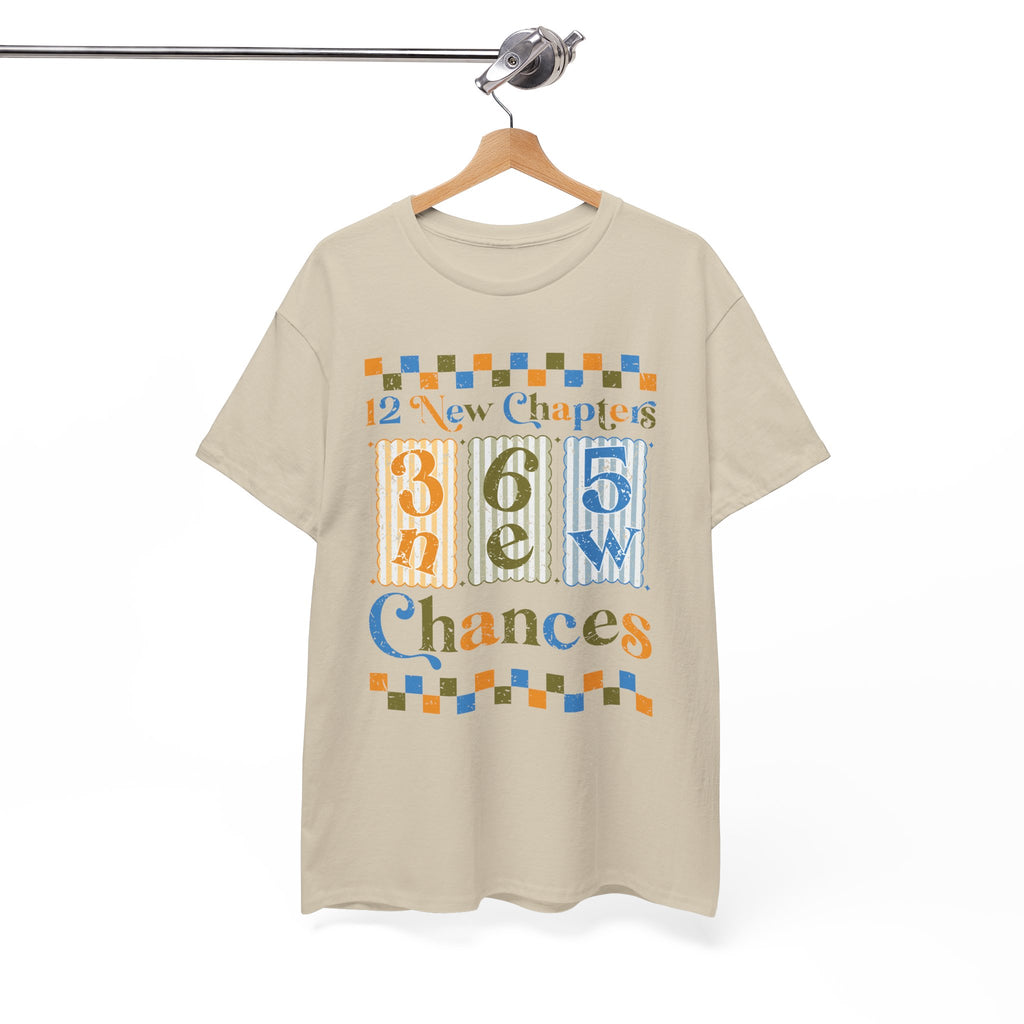 12 New Chapters 365 New Chances Vintage Tee — Fresh Start Inspirational Unisex Cotton Tee