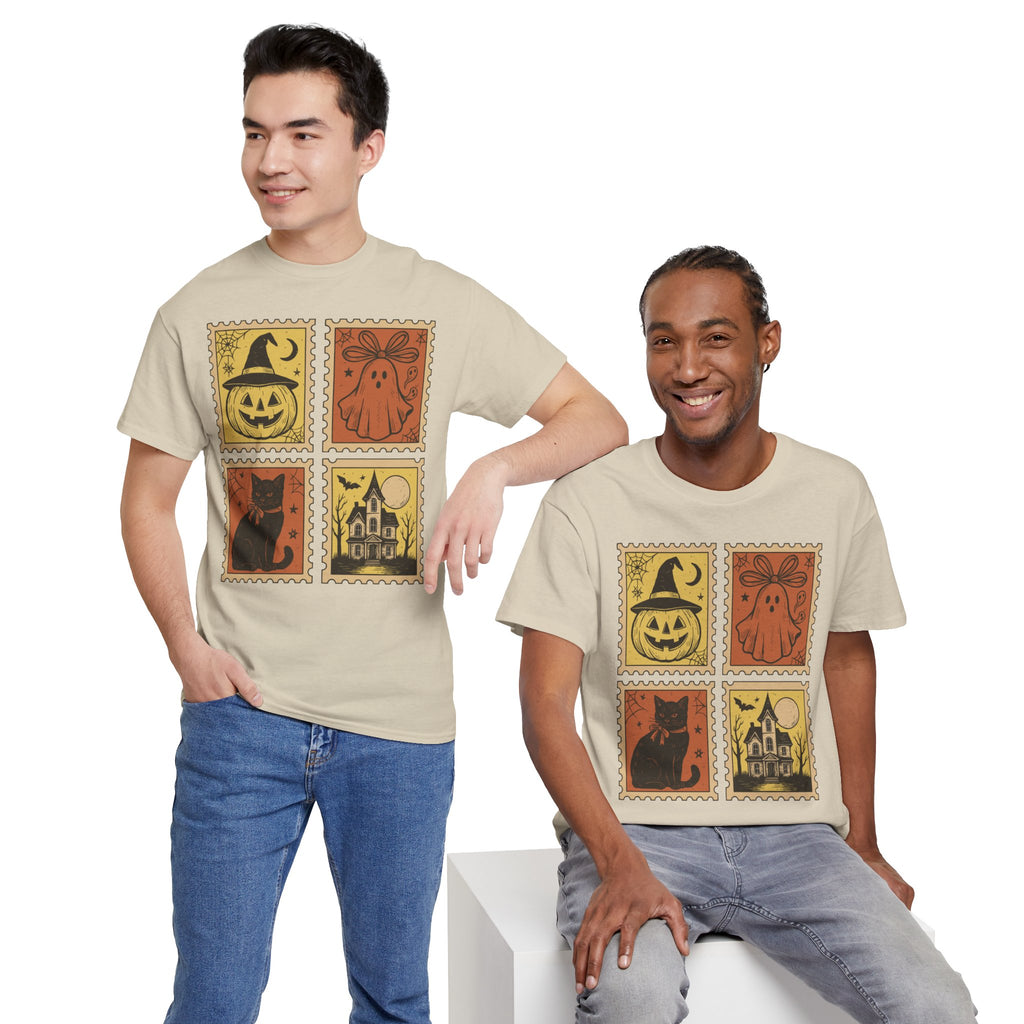 Halloween Stamp Collection Unisex Cotton Tee