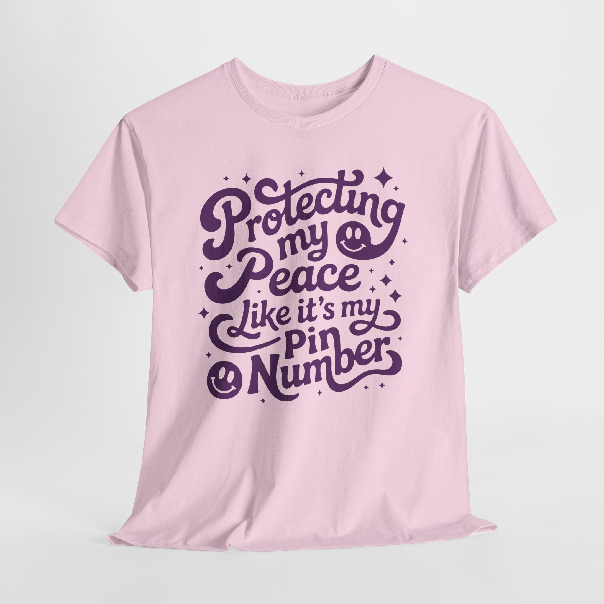 Protecting My Peace Like It’s My PIN Number Tee — Retro Motivational Graphic Unisex Cotton T-Shirt