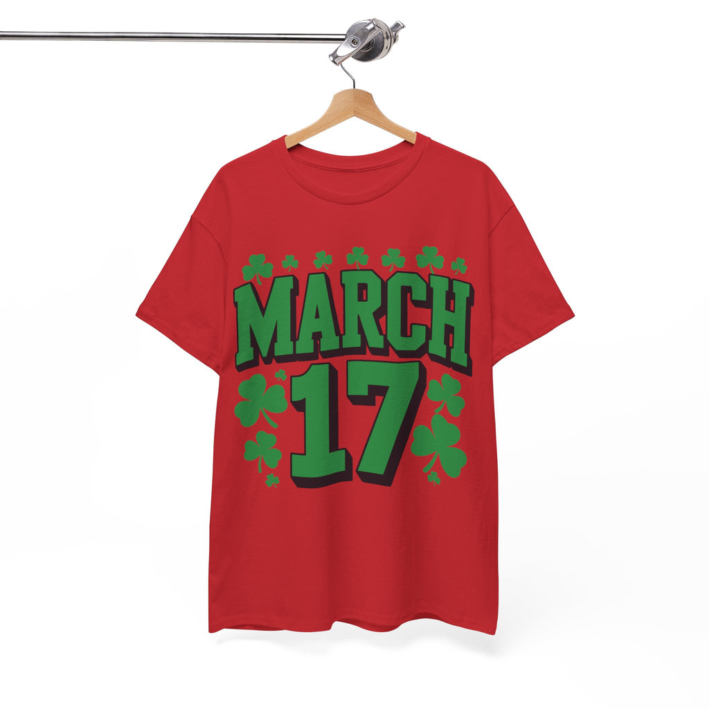 St. Patrick’s Day March 17 Shamrock Unisex Cotton T‑Shirt