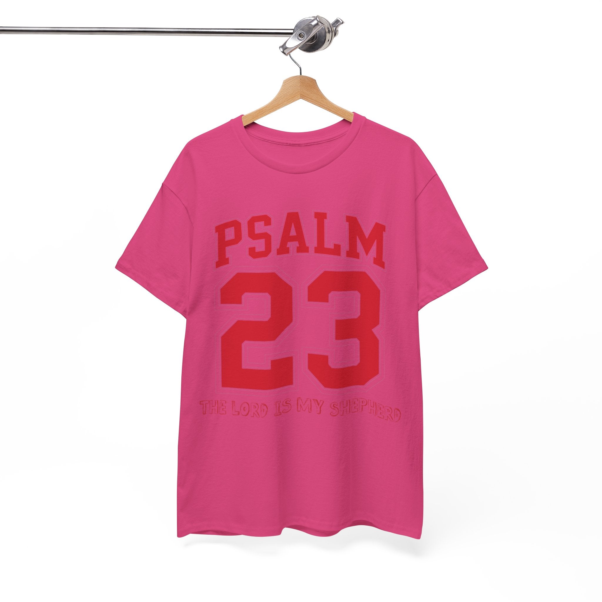 Psalm 23 Varsity T-Shirt — “The Lord Is My Shepherd” Unisex Cotton Tee