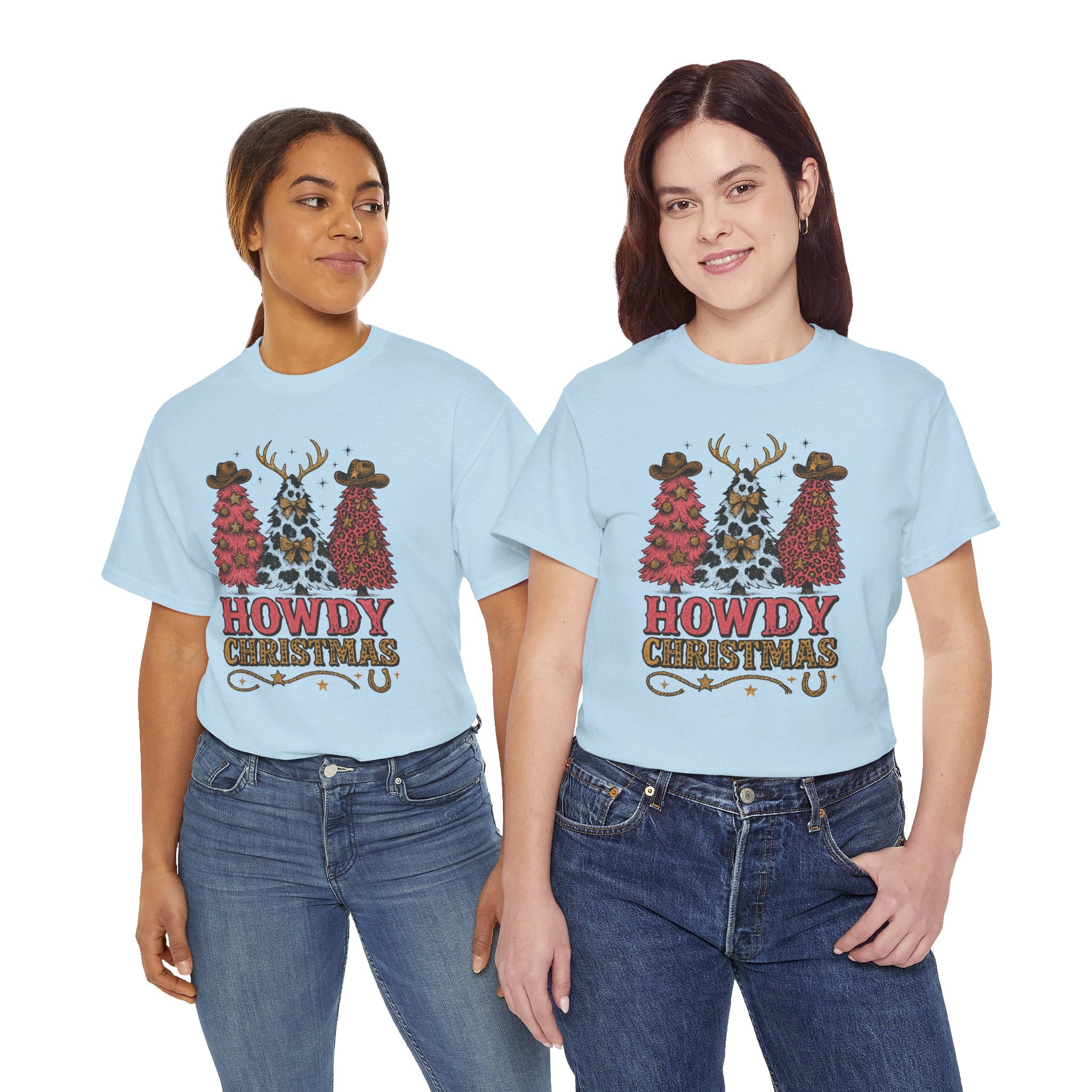 Western Christmas Unisex Cotton Tee