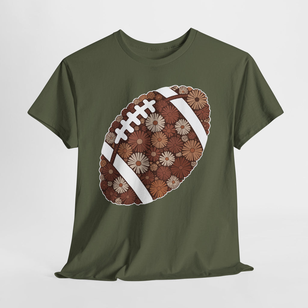Game Day Touch Down Football Tee — Helmets, Flags & Cheer Icons Unisex Cotton Tee