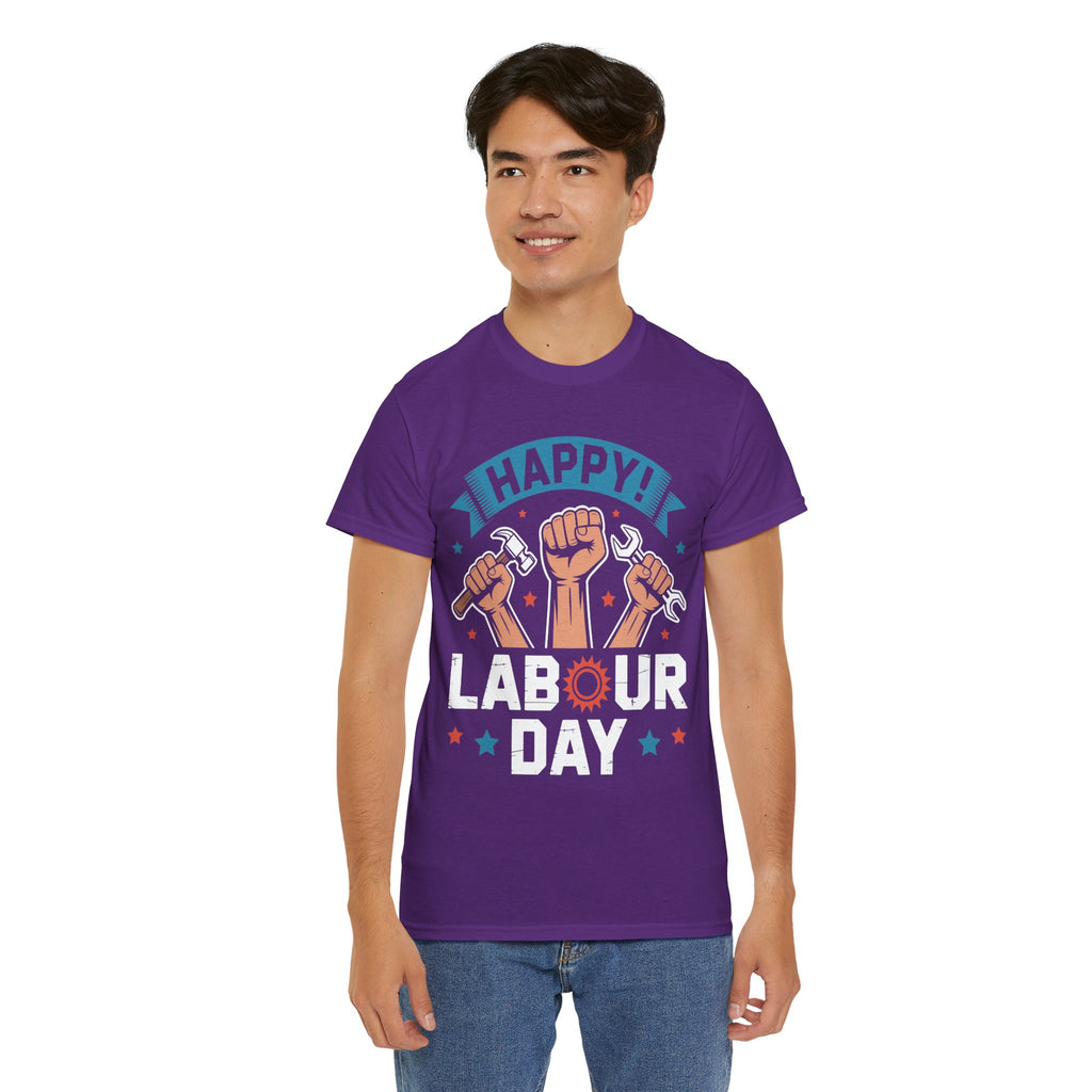 Happy US Labour Day Unisex Heavy Cotton T-Shirt