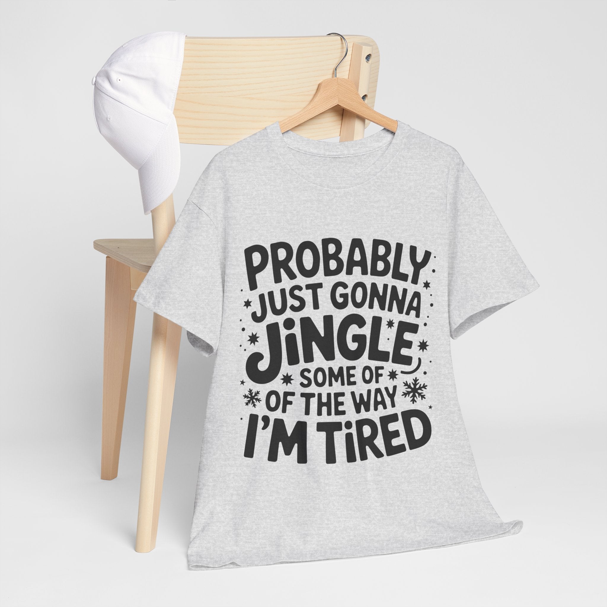 Black & White Minimalist Script Yes, I'm Always Cold Unisex Cotton Tee