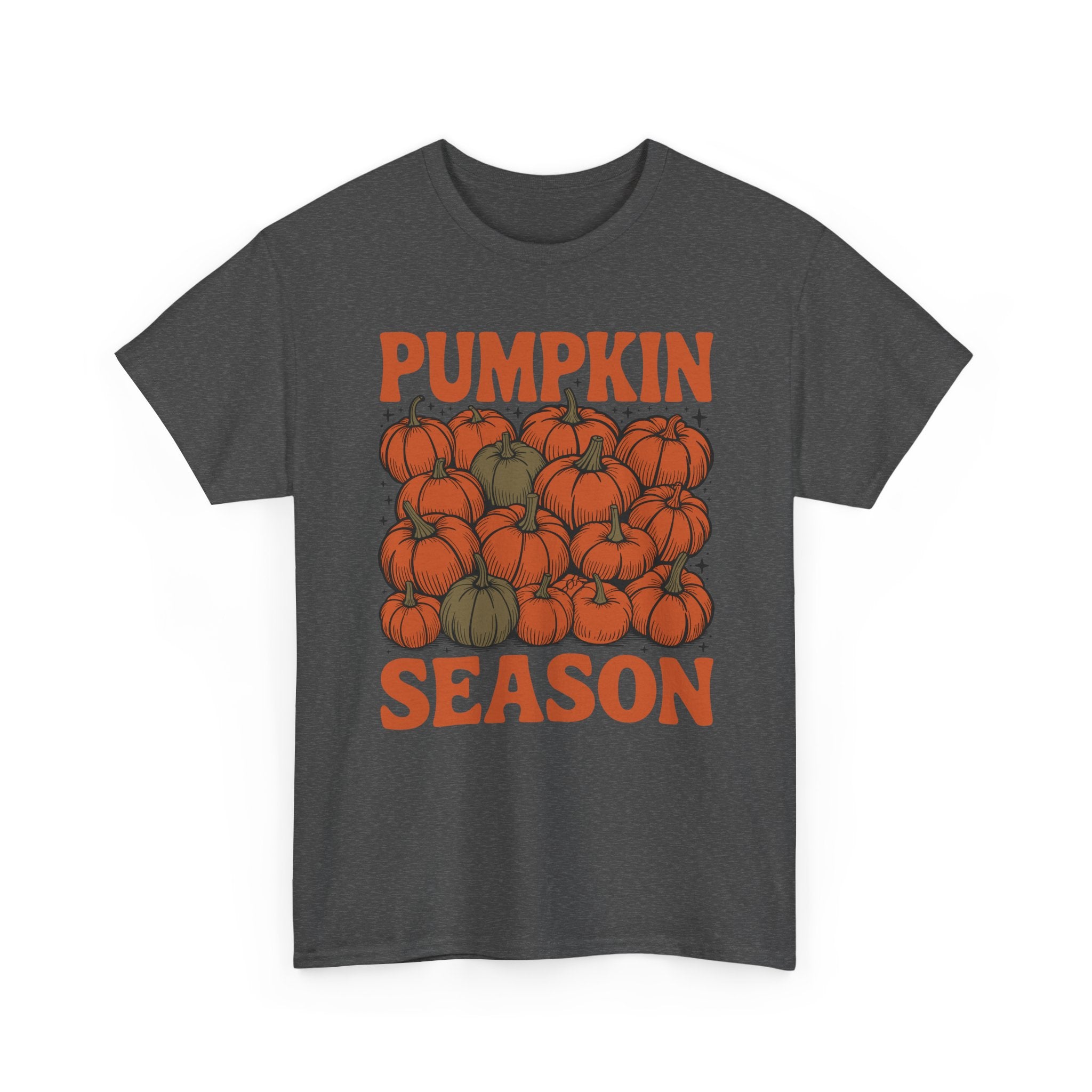 Pumpkin Season Tee — Fall Pumpkin Pile Unisex Cotton Tee