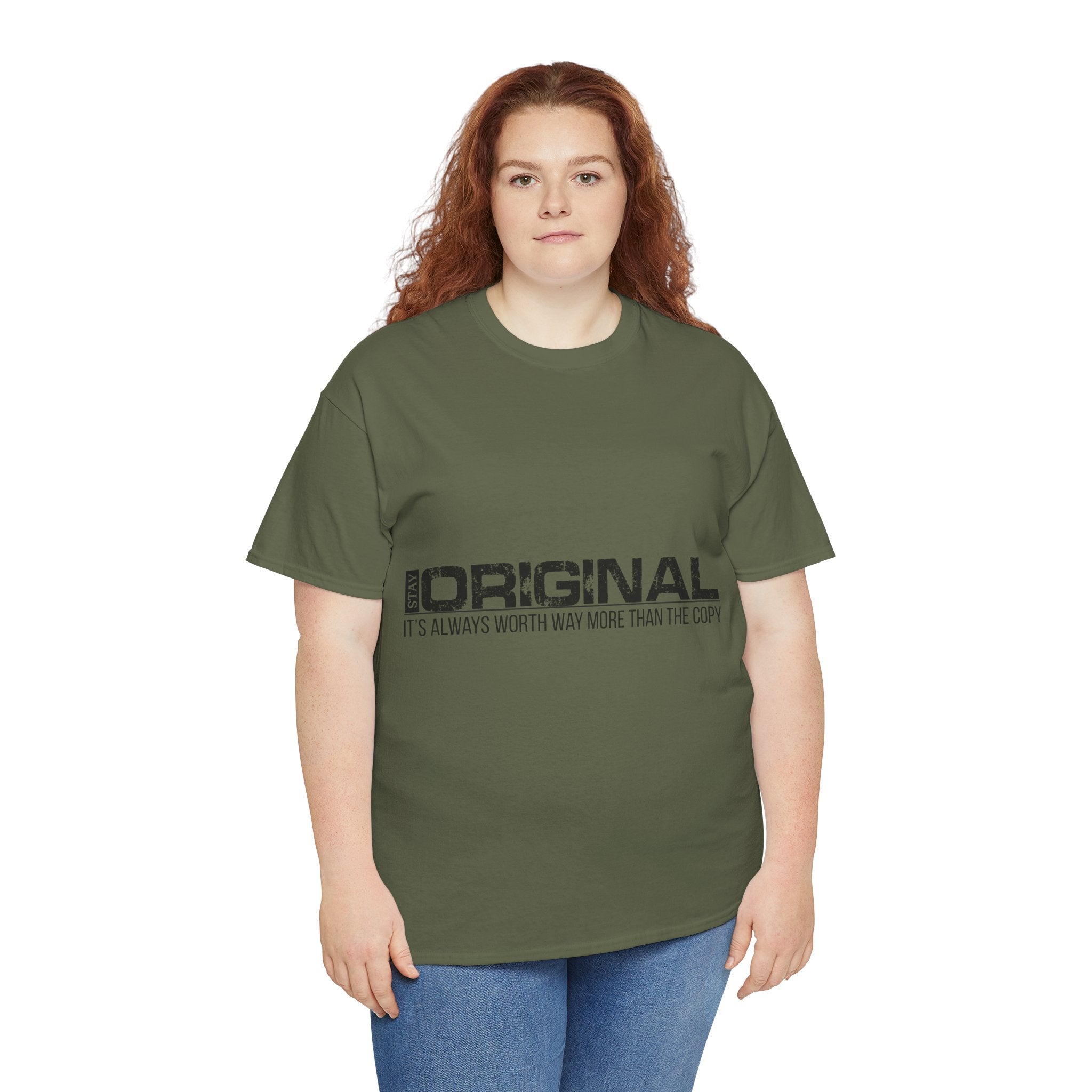 STAY SILENT Minimalist Tee — Vertical Text Black Unisex Cotton Tee