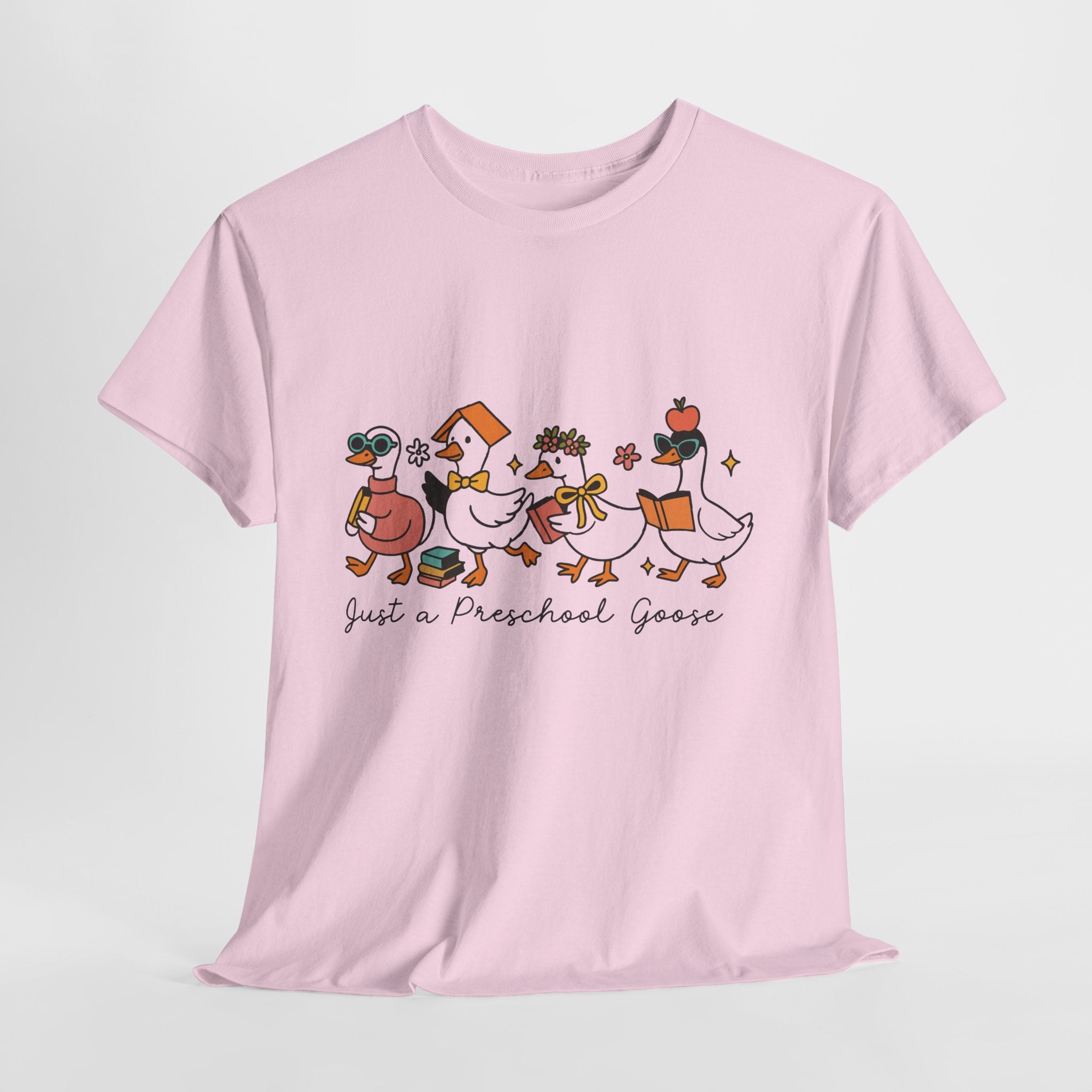 "Just A Preschool Goose" Unisex Cotton Tee