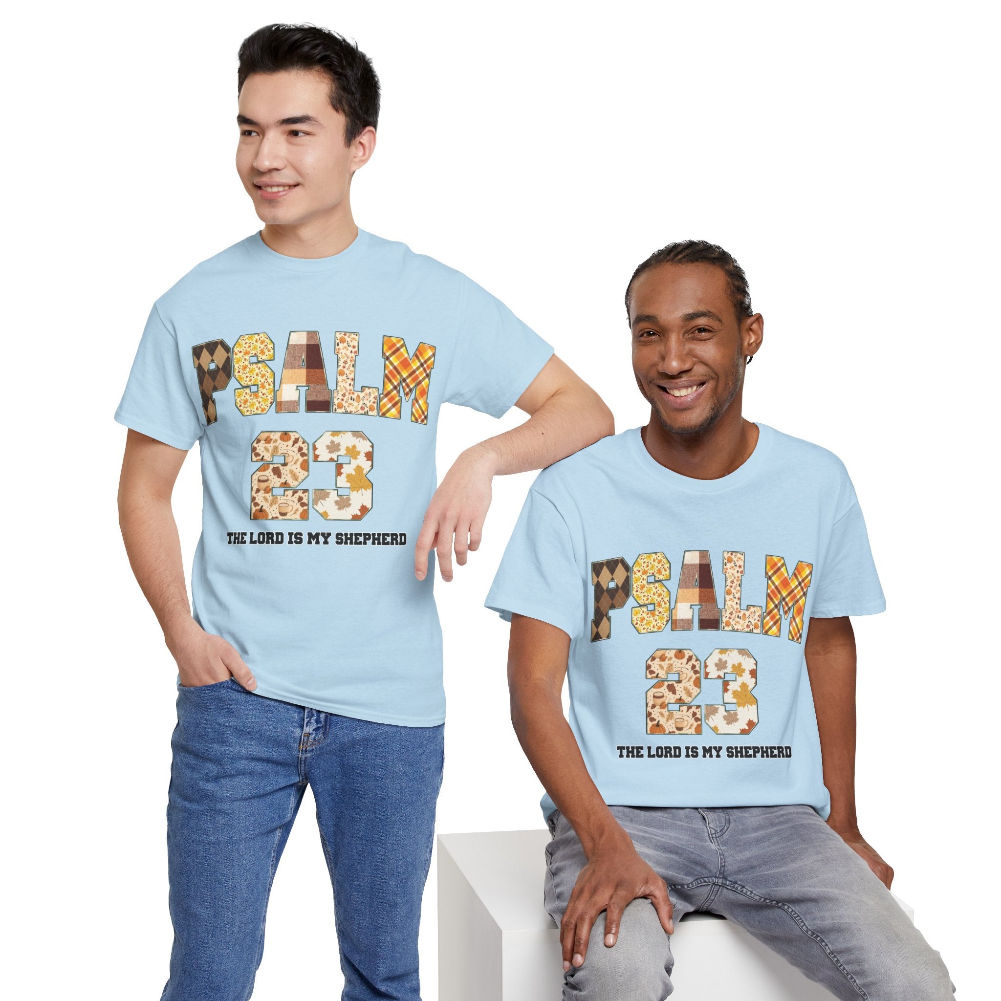 Psalm 23 Patchwork Unisex Cotton Tee