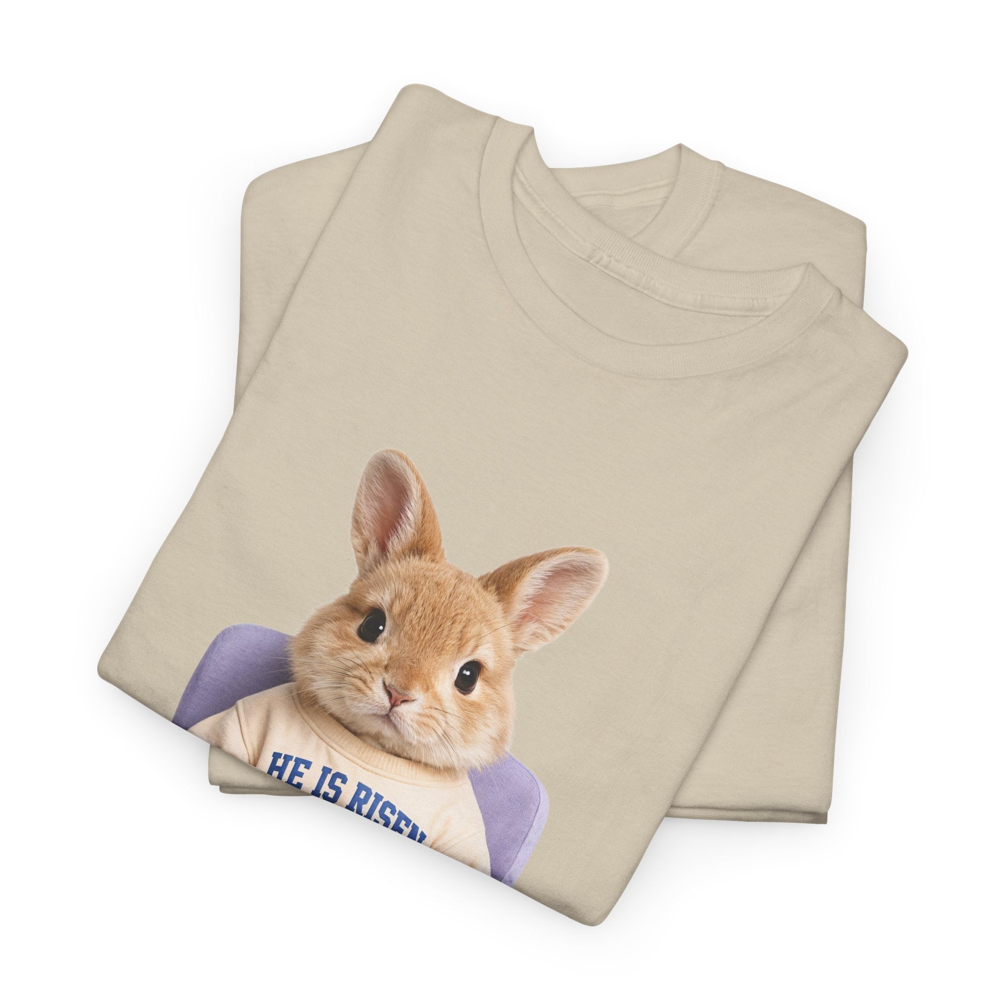 Easter 'He Is Risen' Bunny Unisex Cotton Tee