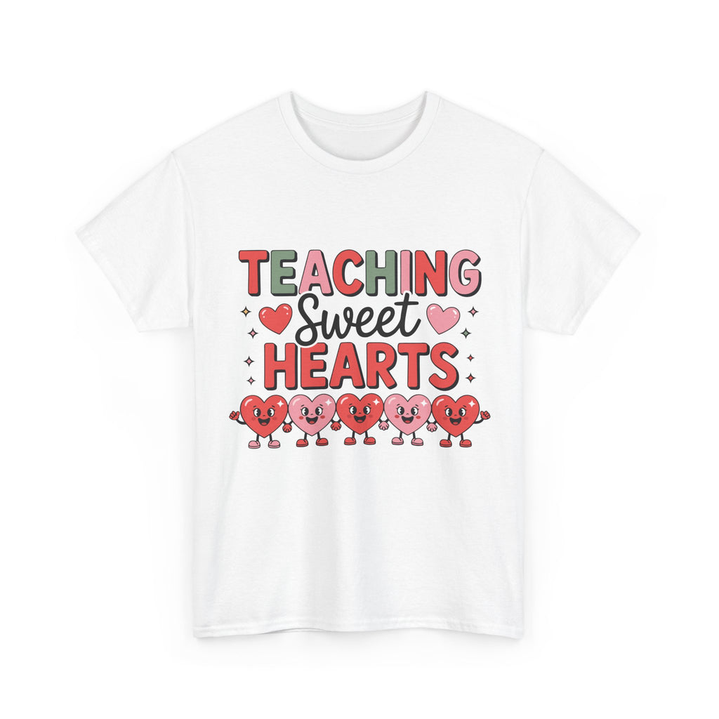 Teaching Sweet Hearts Valentine Teacher Unisex Cotton T-Shirt