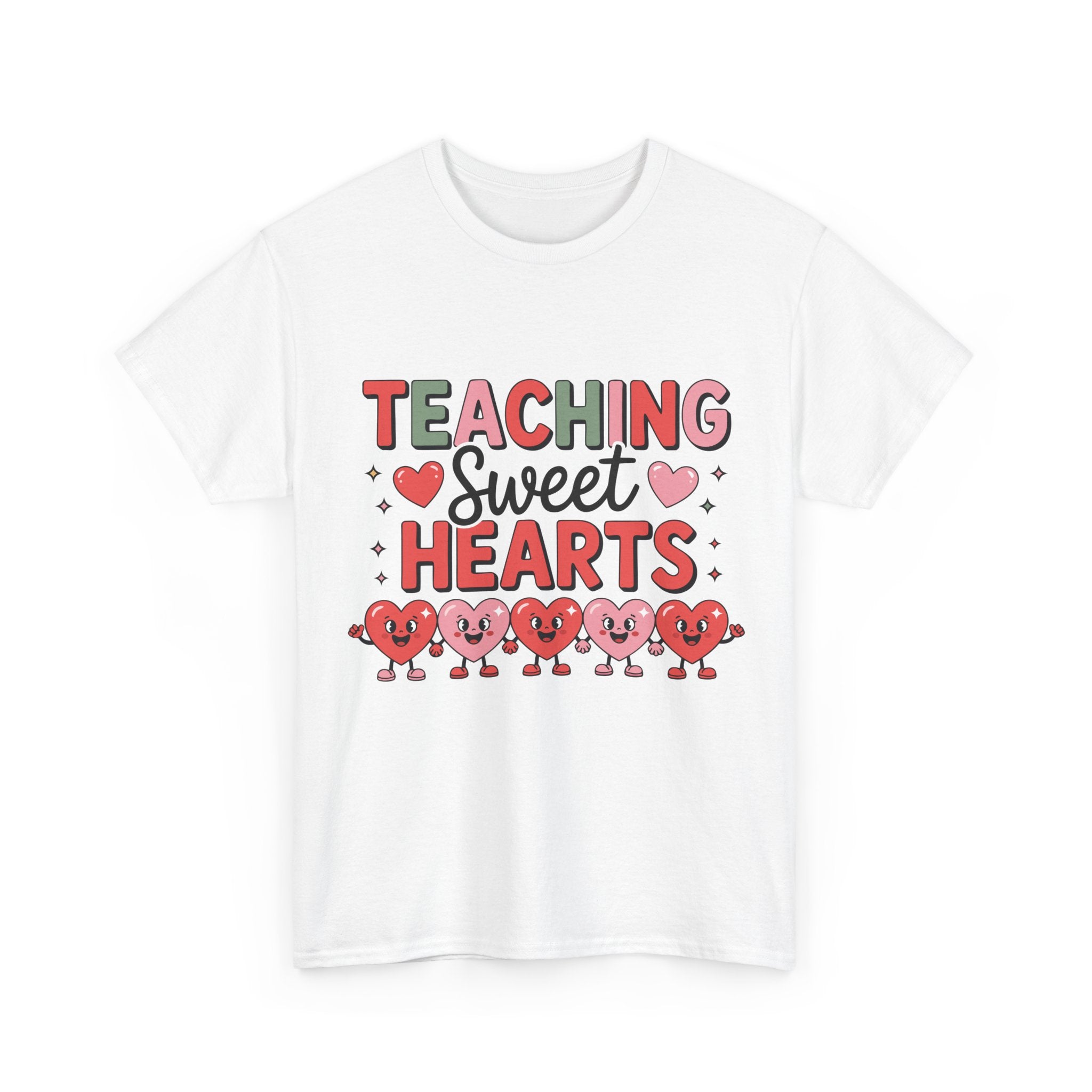 Teaching Sweet Hearts Valentine Teacher Unisex Cotton T-Shirt