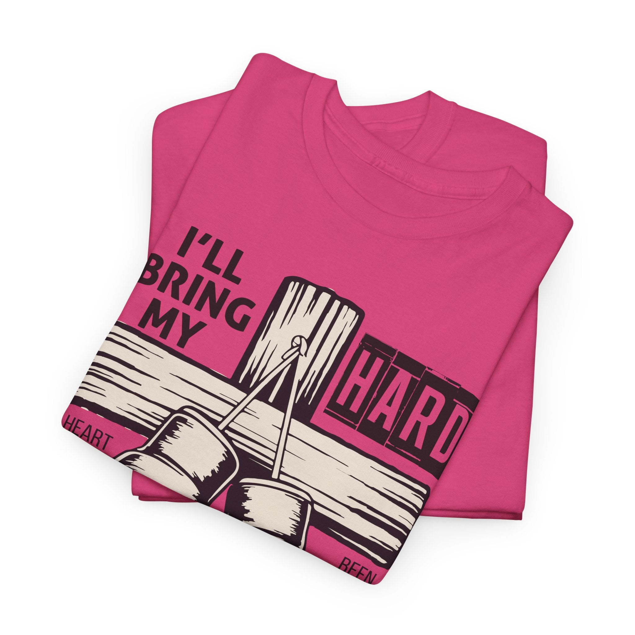 Christian Boxing Gloves Cross Tee — "I’ll Bring My Hard-Fought Heart."Unisex Cotton Tee
