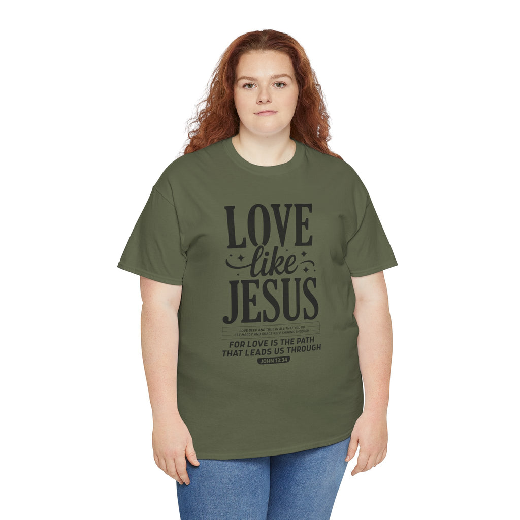 Love Like Jesus Tee — John 13:34 Faith-Inspired Christian Unisex Cotton T-Shirt