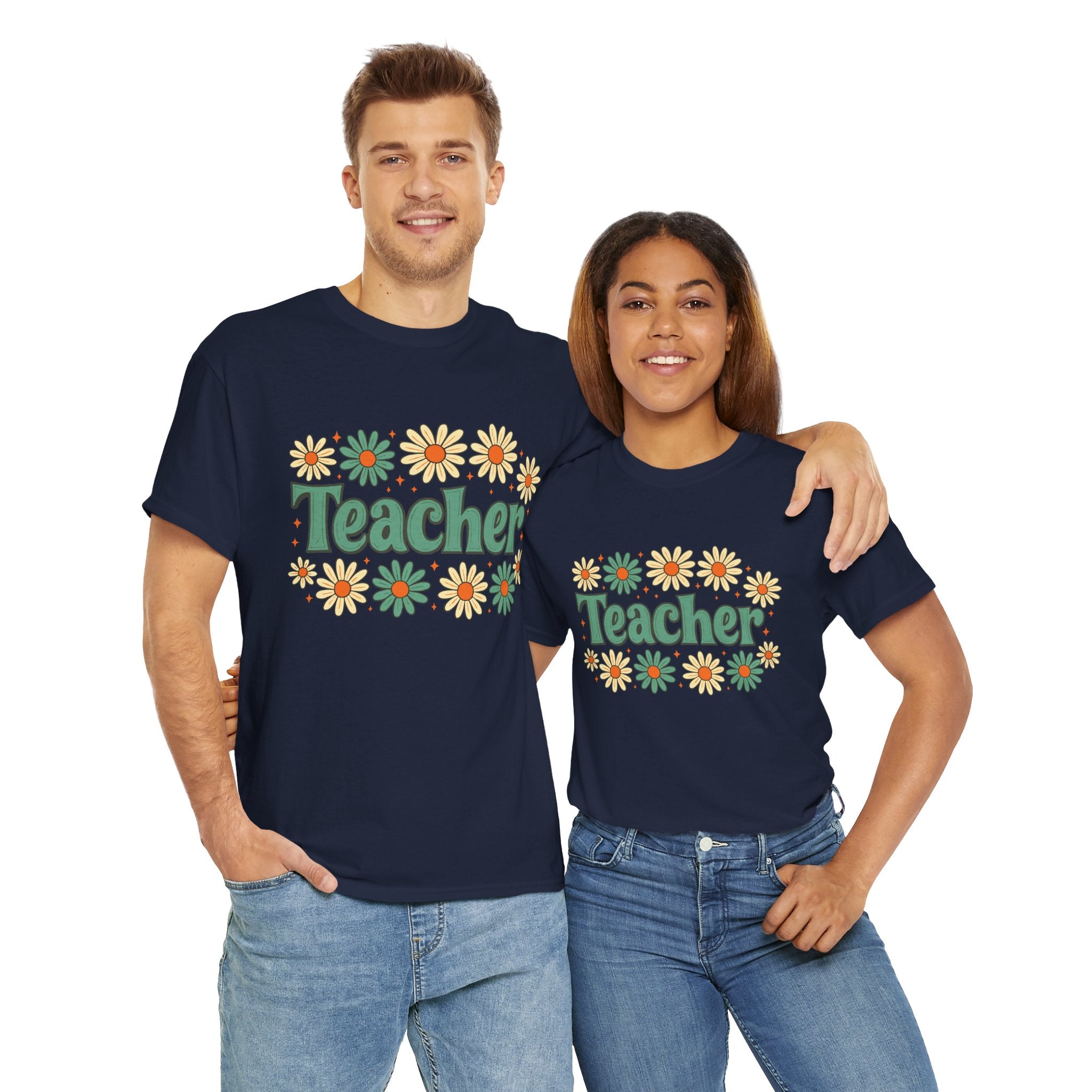 Floral Teacher Tee - Perfect Gift for Educators