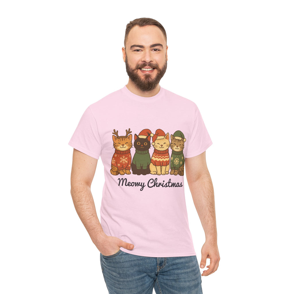 Christmas Cats Unisex Cotton Tee