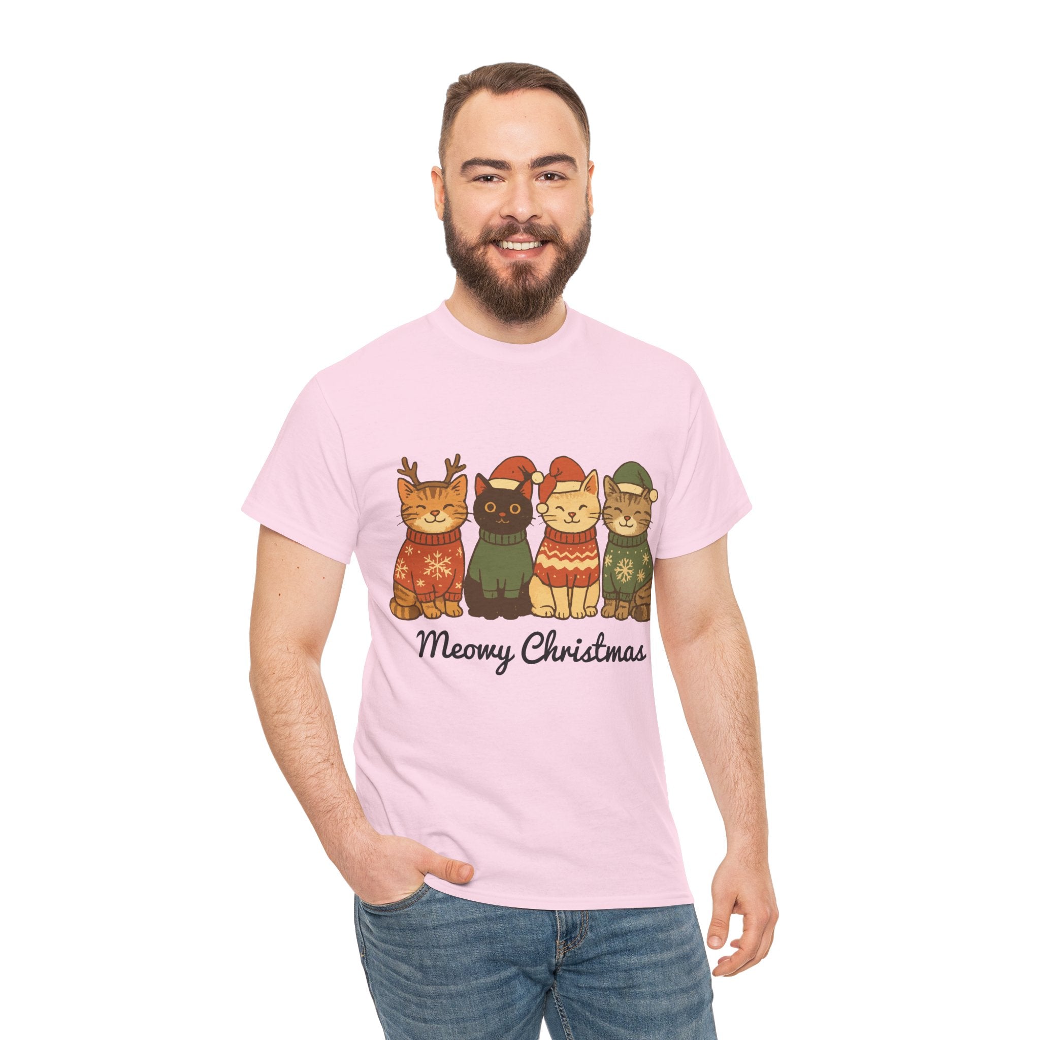 Christmas Cats Unisex Cotton Tee