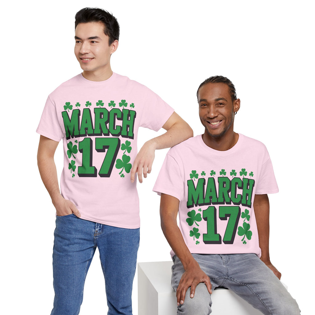 St. Patrick’s Day March 17 Shamrock Unisex Cotton T‑Shirt