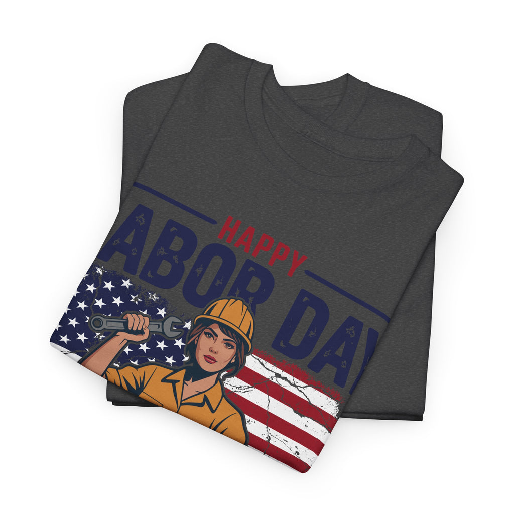Happy US Labour Day T-Shirt - Unisex Heavy Cotton Tee