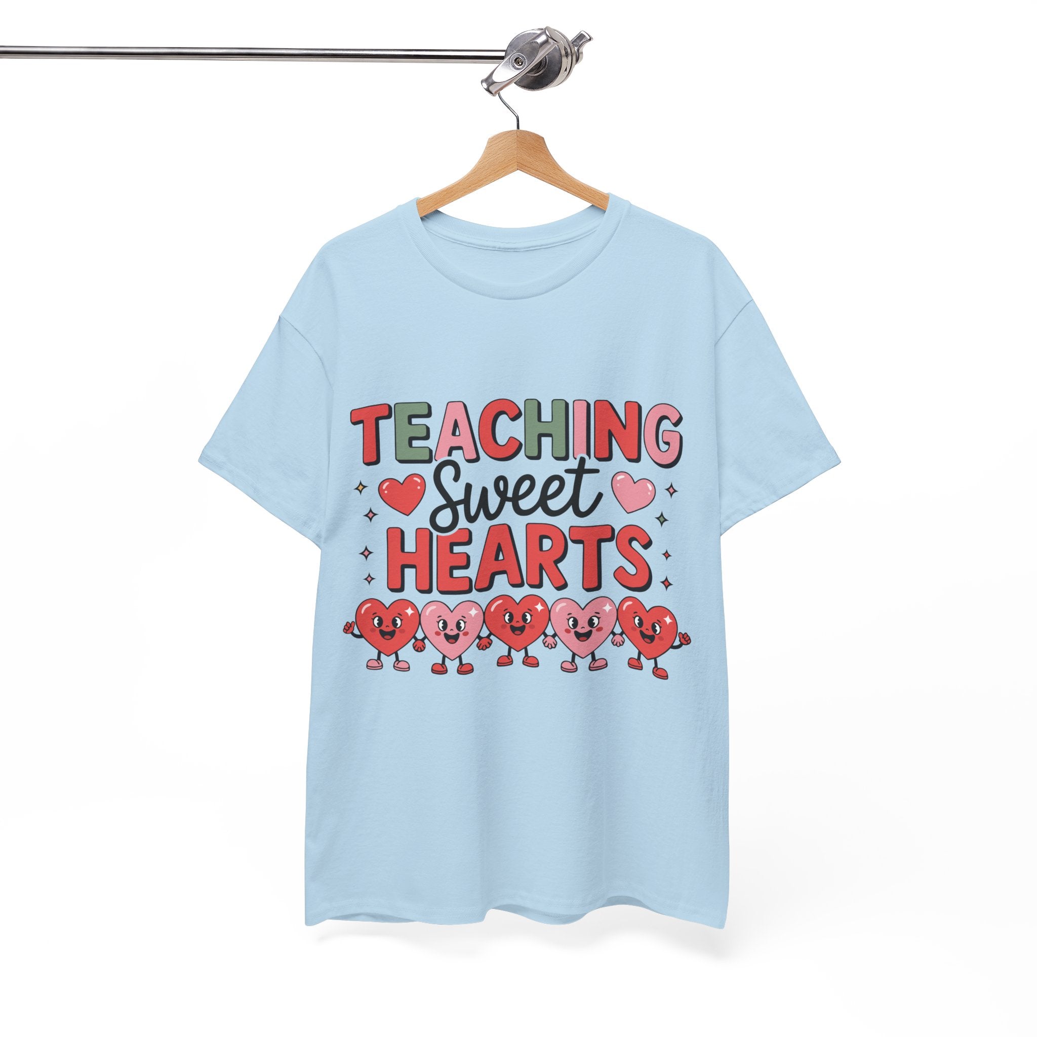 Teaching Sweet Hearts Valentine Teacher Unisex Cotton T-Shirt