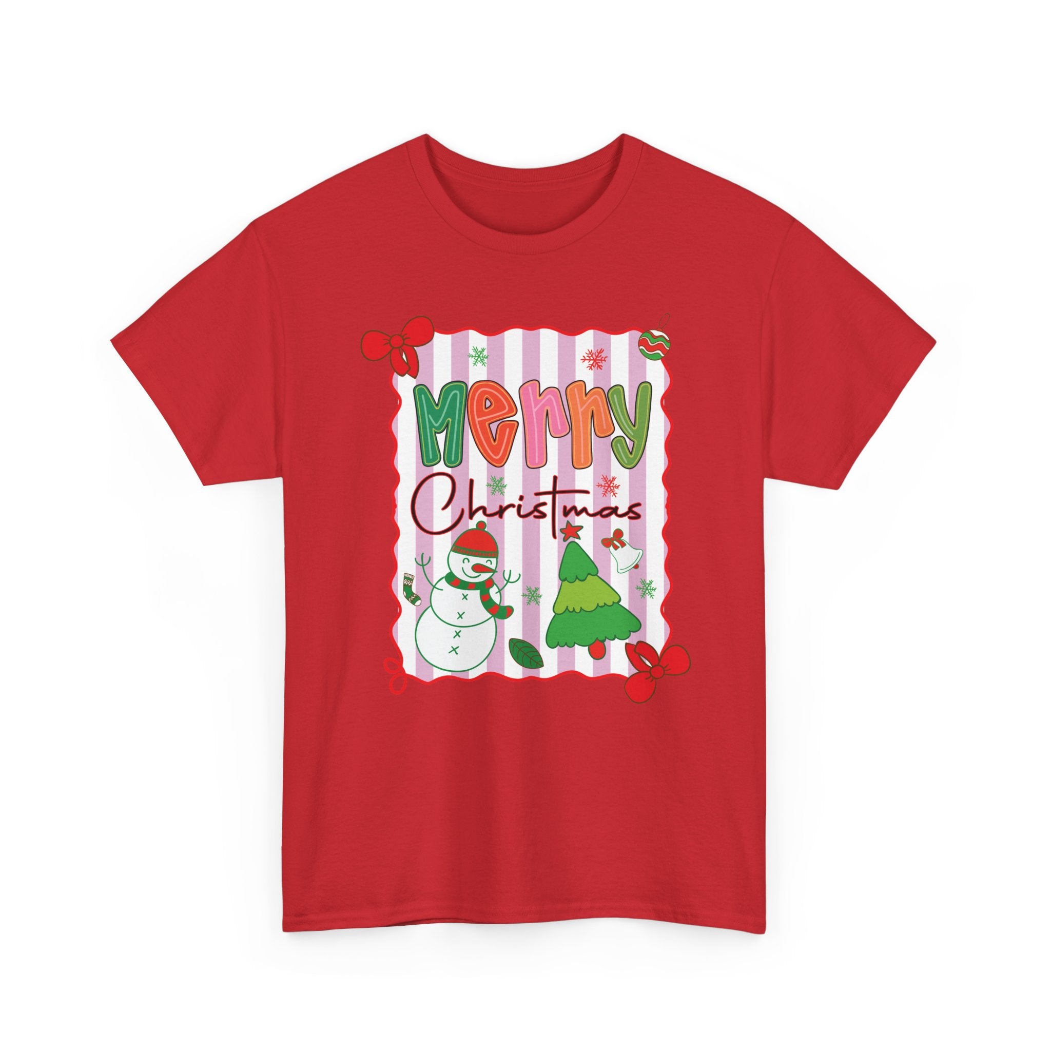Christmas Snowman Unisex Cotton Tee