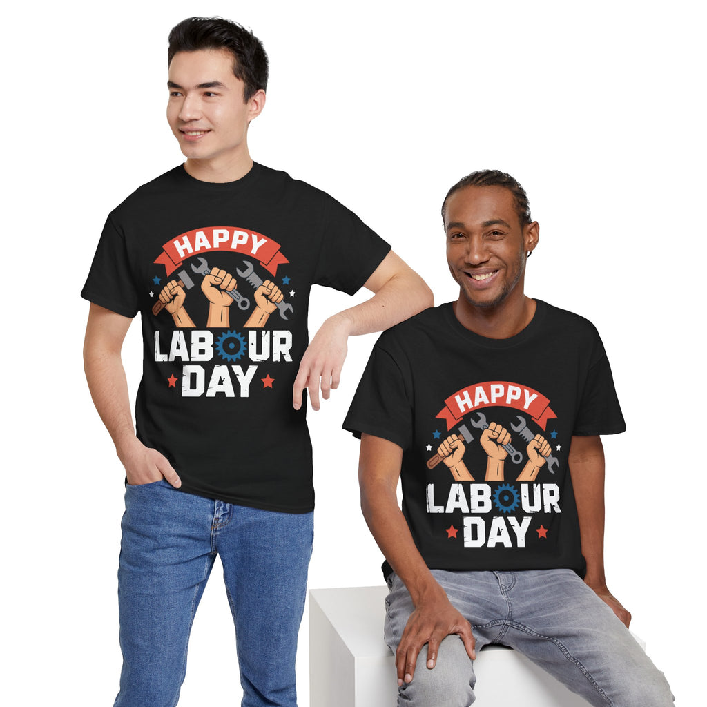 Happy US Labour Day Unisex Heavy Cotton T-Shirt