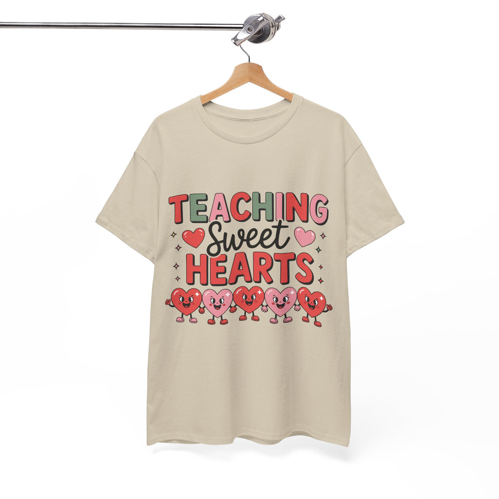 Teaching Sweet Hearts Valentine Teacher Unisex Cotton T-Shirt