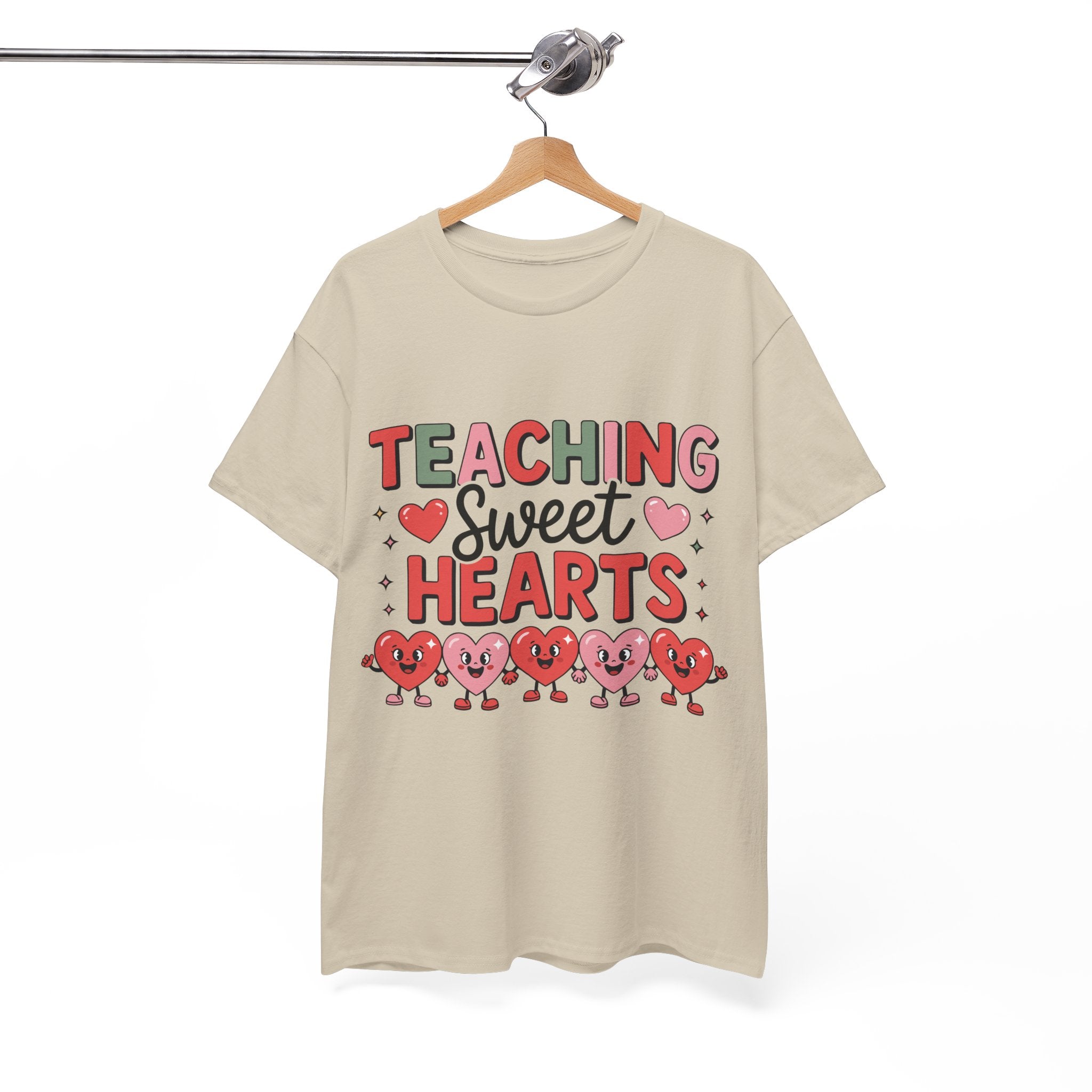 Teaching Sweet Hearts Valentine Teacher Unisex Cotton T-Shirt
