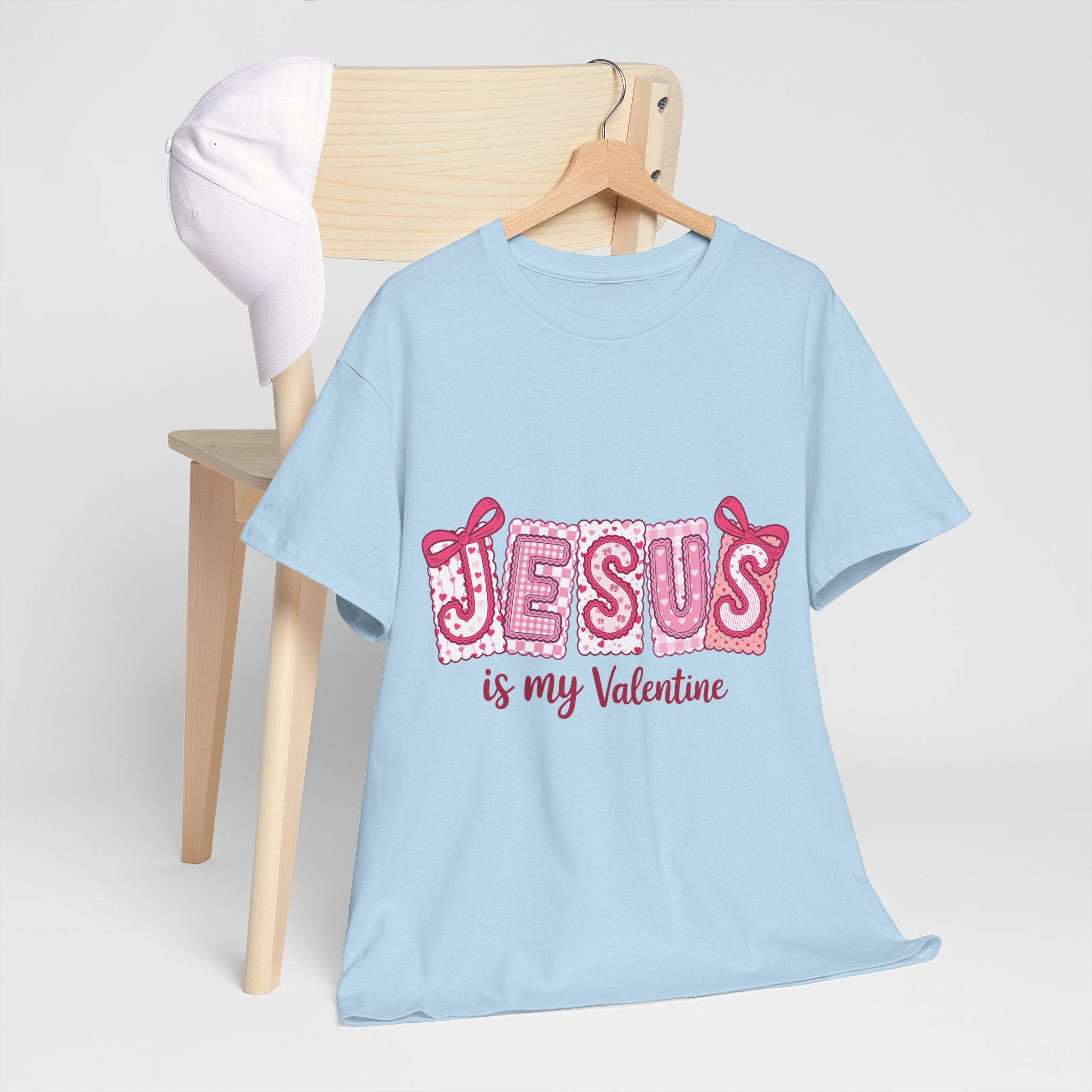 Jesus Is My Valentine T-Shirt — Pink Christian Valentine Unisex Cotton Tee