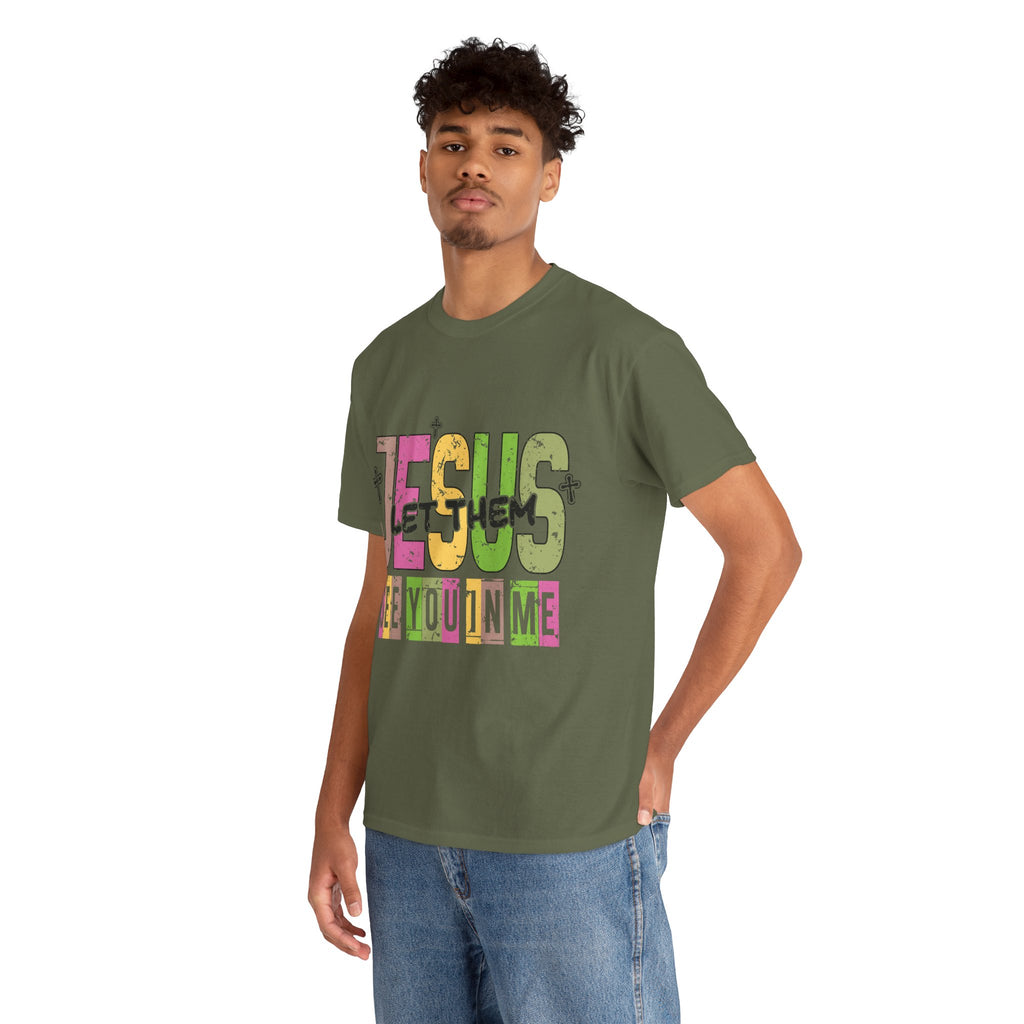 Jesus ‘See You In Me’ Distressed Pastel Unisex Cotton T-Shirt