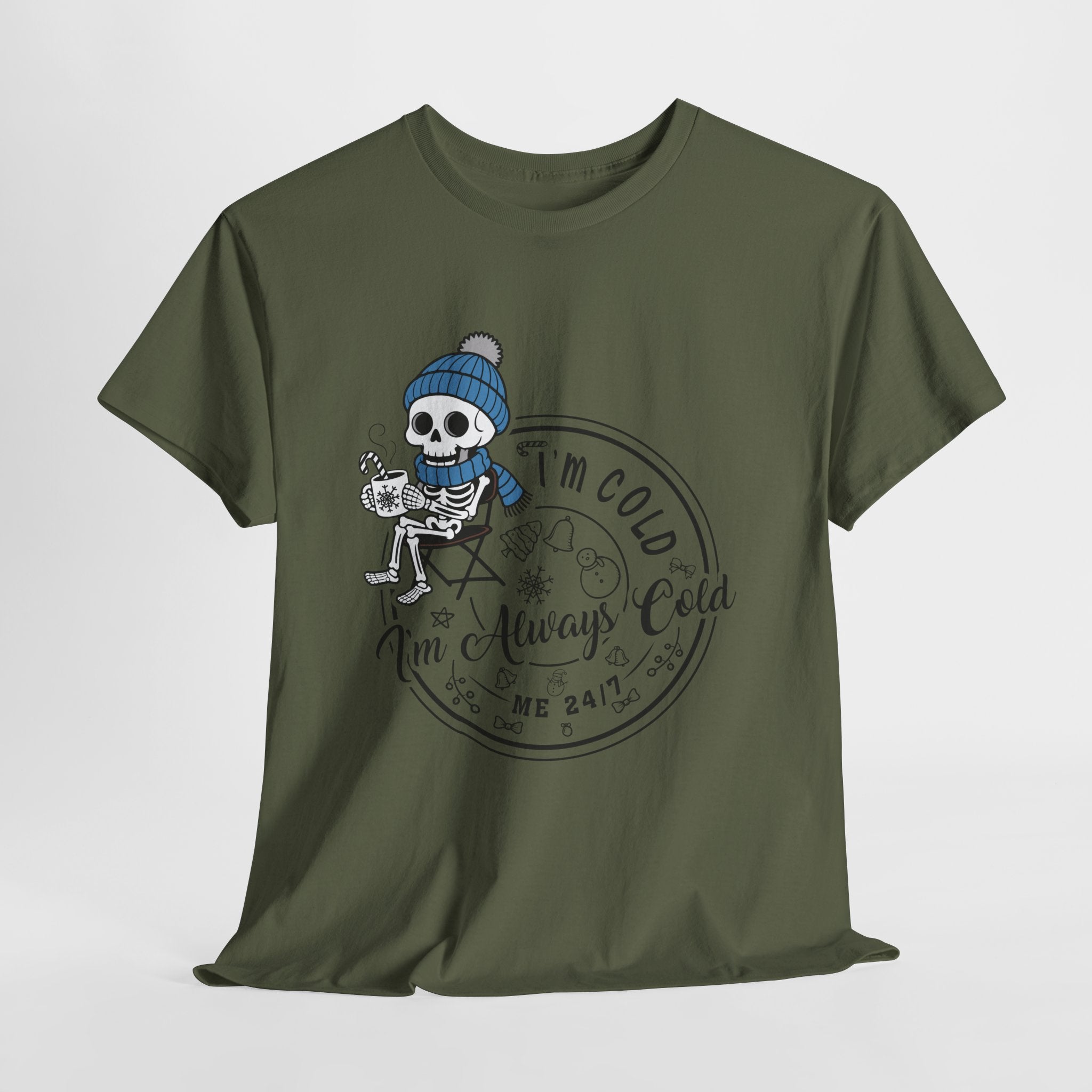 Cozy Skeleton Unisex Cotton Tee