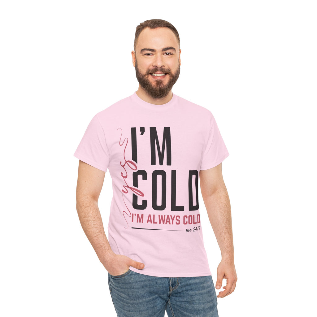 Pink Script Minimalist Unisex Cotton Tee
