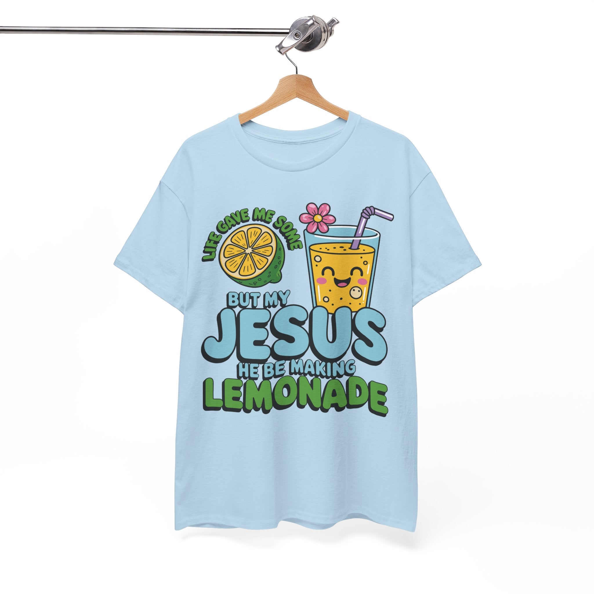 Christian Lemonade T‑Shirt — "Life Gave Me Some Lemons, My Jesus Makes Lemonade"Unisex Cotton Tee