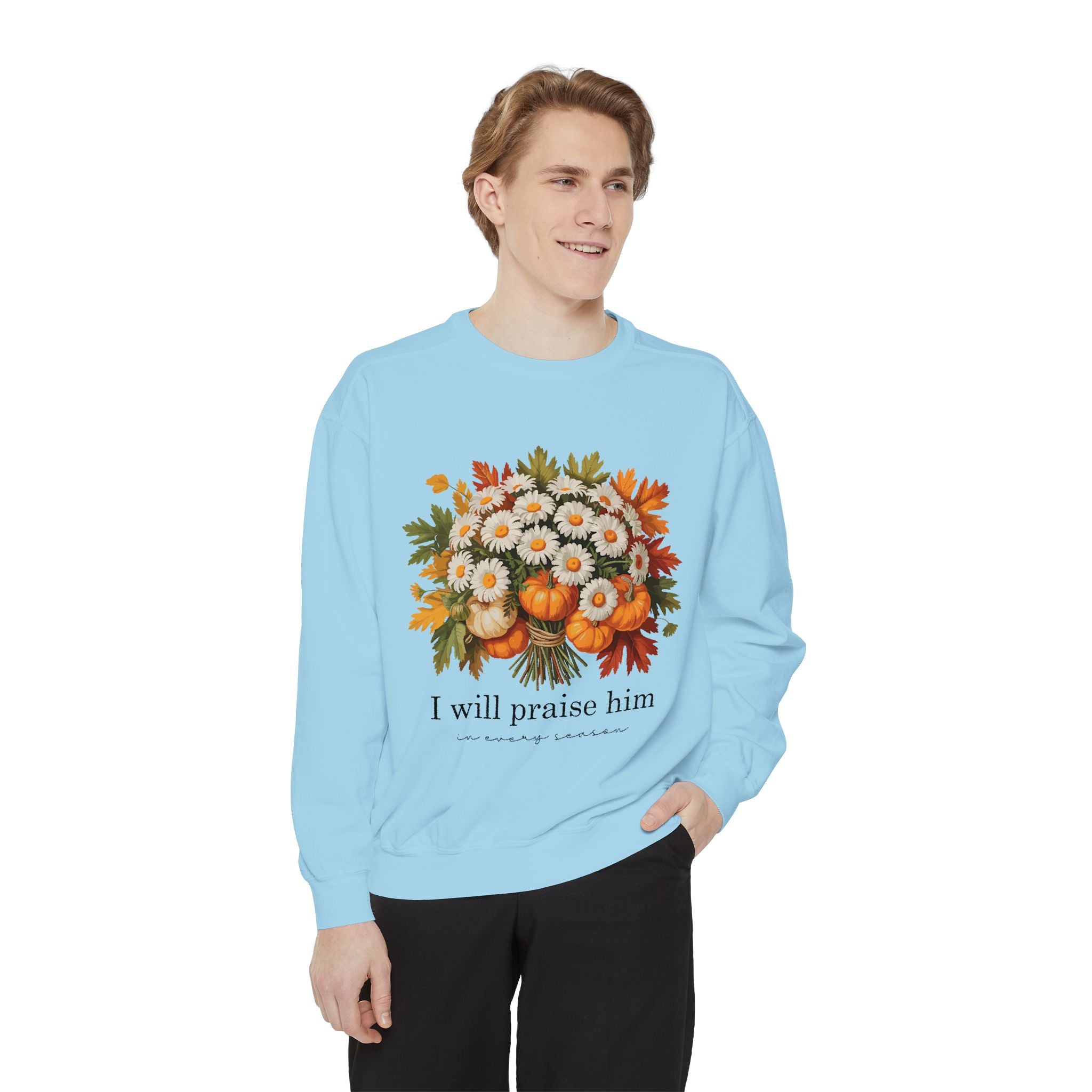 Praise Him Floral Sweatshirt- Unisex