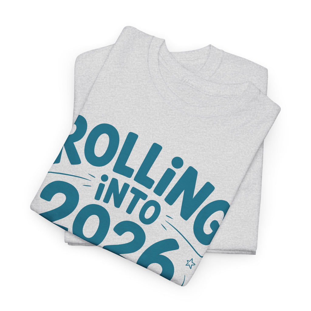 Rolling Into 2026 Hedgehog Skateboard Unisex Cotton Tee