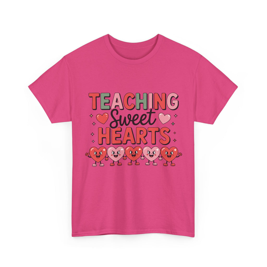 Teaching Sweet Hearts Valentine Teacher Unisex Cotton T-Shirt
