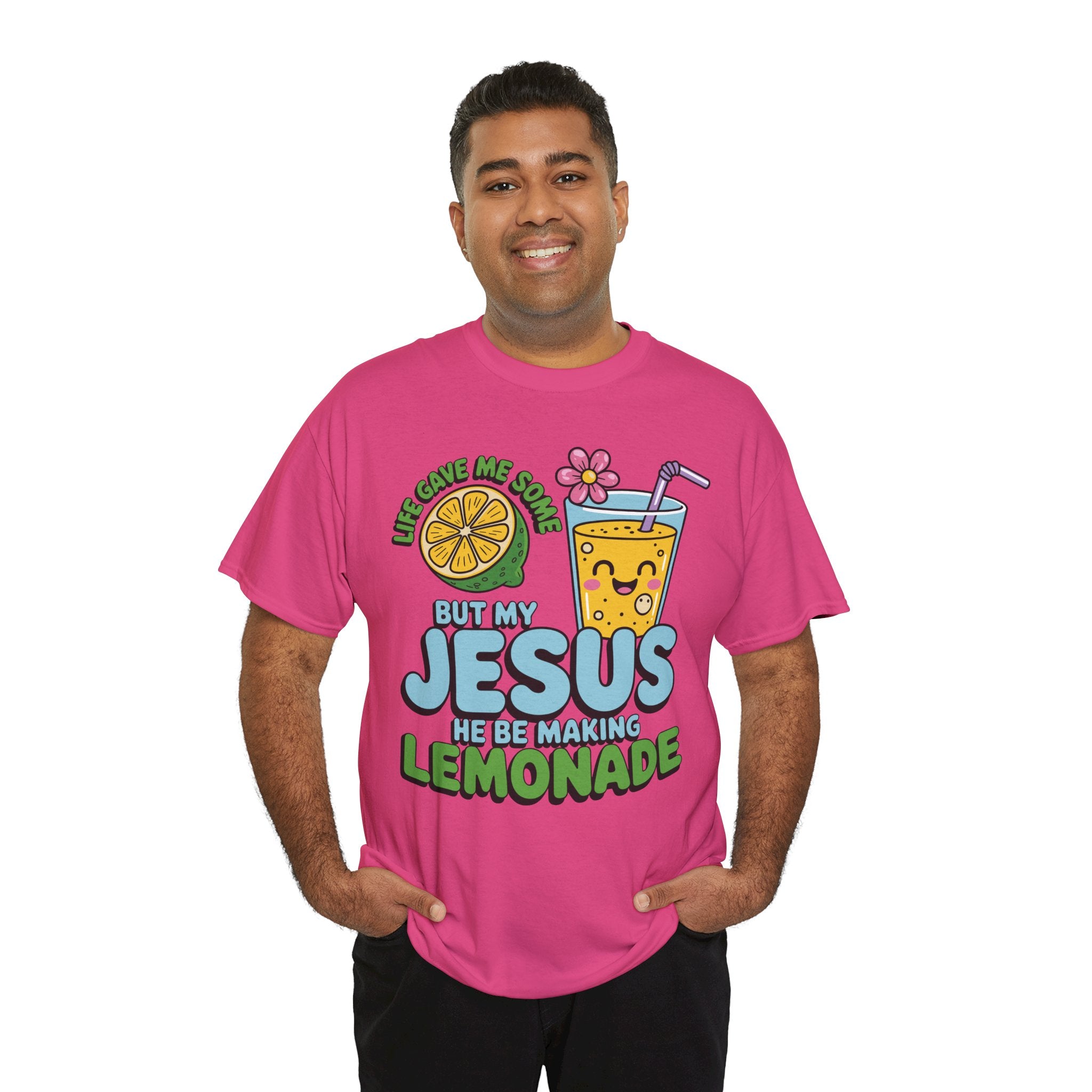 Christian Lemonade T‑Shirt — "Life Gave Me Some Lemons, My Jesus Makes Lemonade"Unisex Cotton Tee