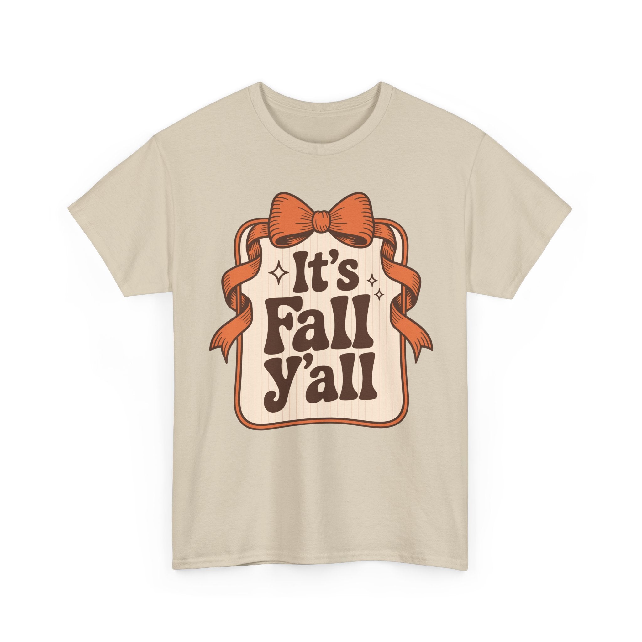 It’s Fall Y’all Autumn Ribbon Unisex Cotton Tee