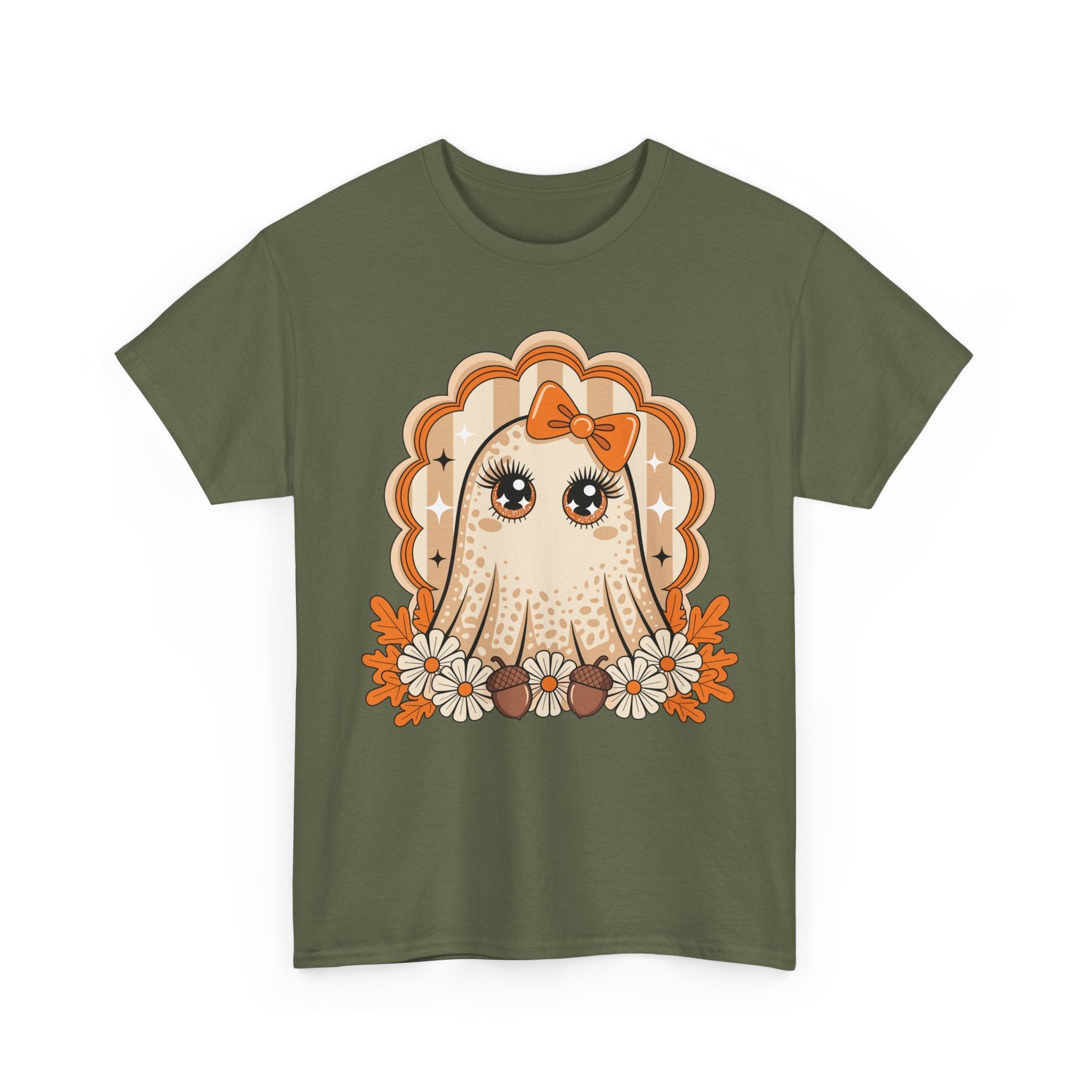 Ghost and Daisies Unisex Cotten Tee