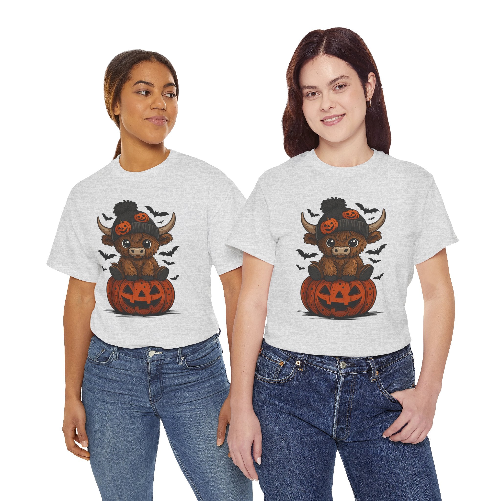 Halloween Cow Unisex Cotton Tshirt