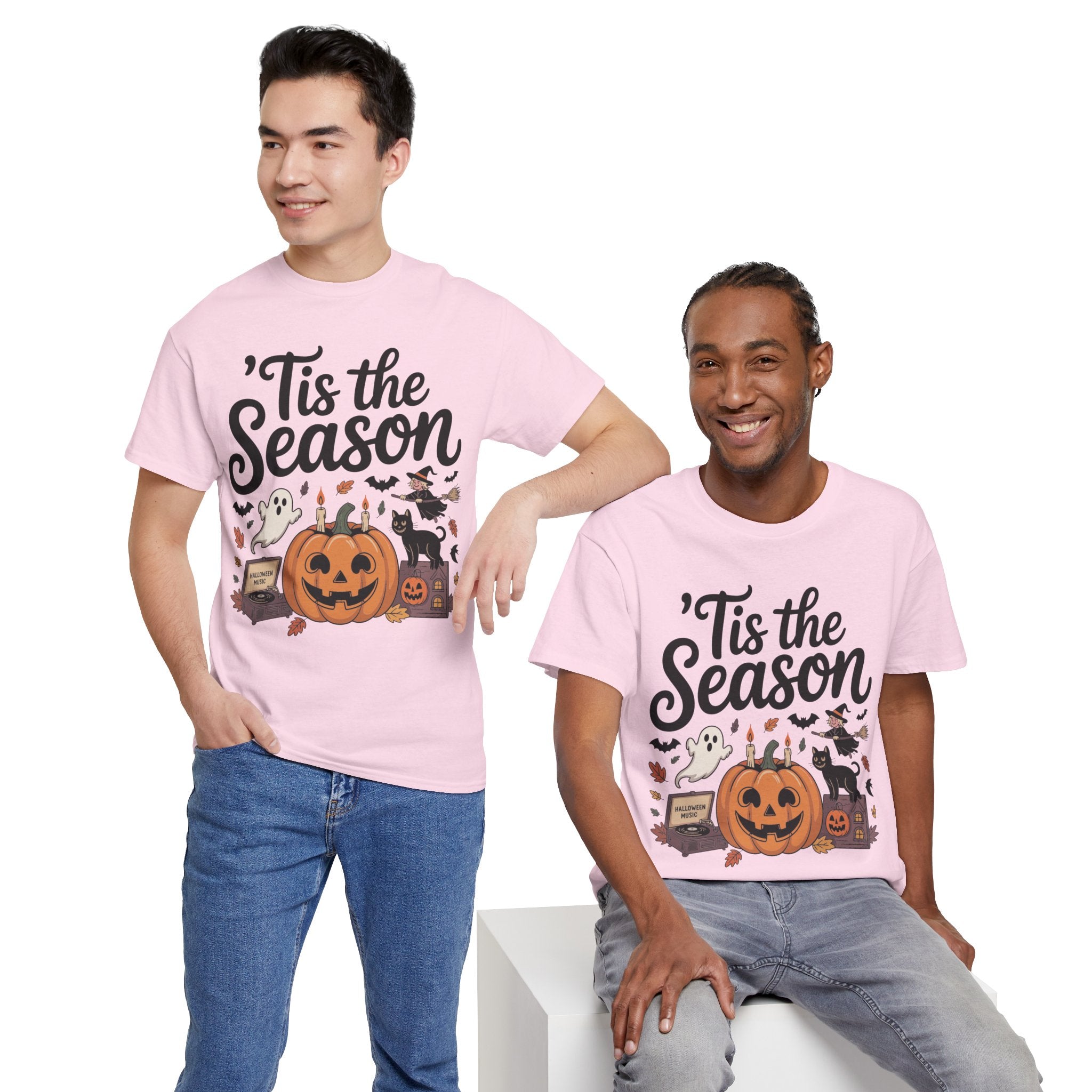 Holiday Season Unisex Cotton T-Shirt - Tis the Season Design
