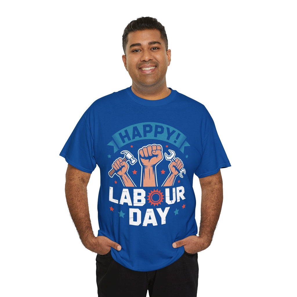 Happy US Labour Day Unisex Heavy Cotton T-Shirt