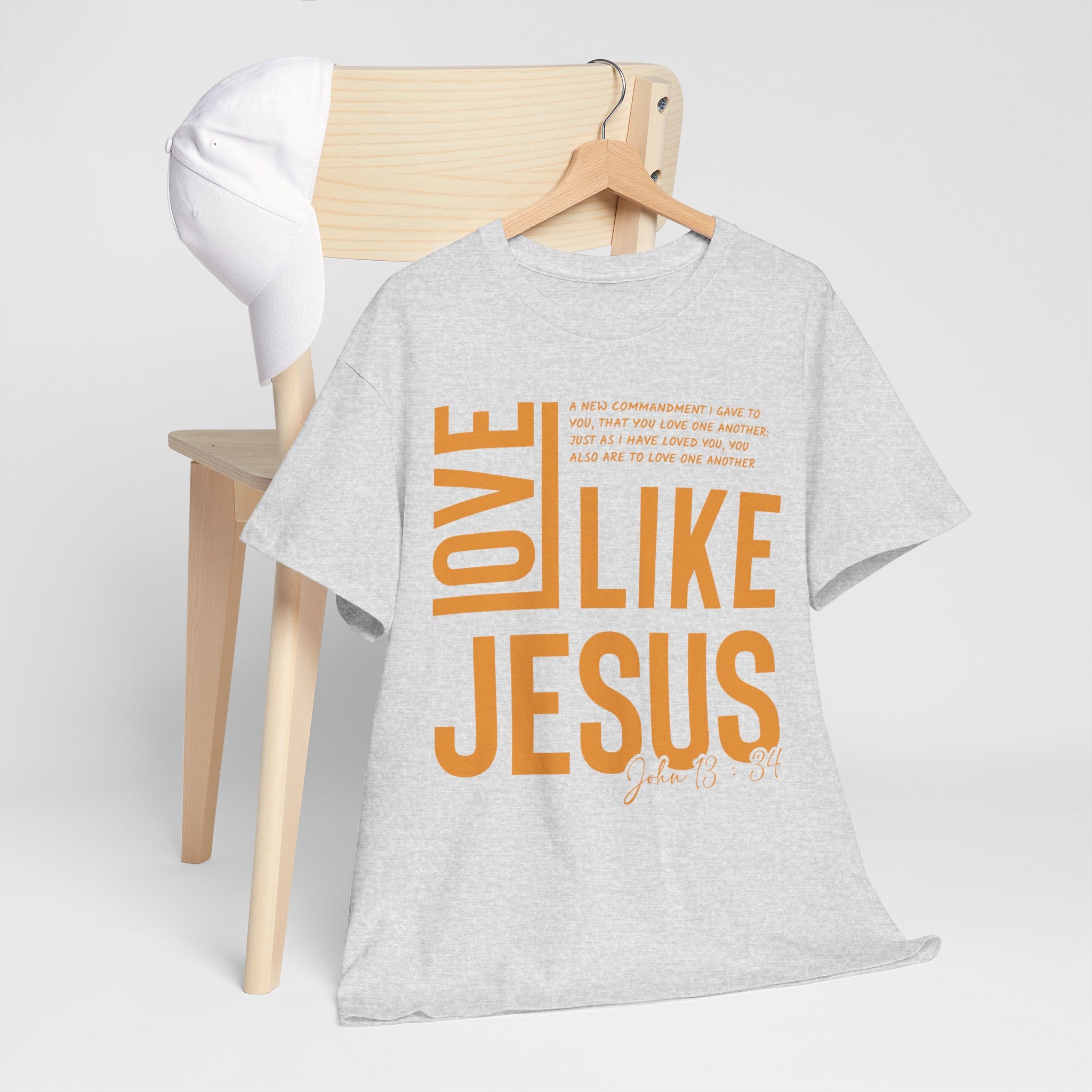 Love Like Jesus T-Shirt — John 13:34 Christian Unisex Cotton Tee