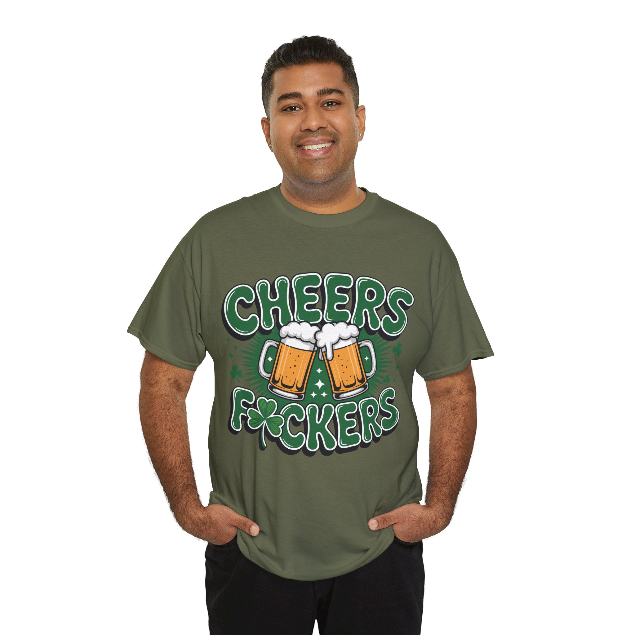 Cheers Fockers Beer Clinking Mugs Unisex Cotton T-Shirt